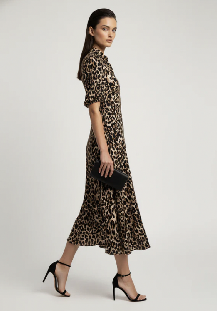 KYLIE LEOPARD PRINT DRESS