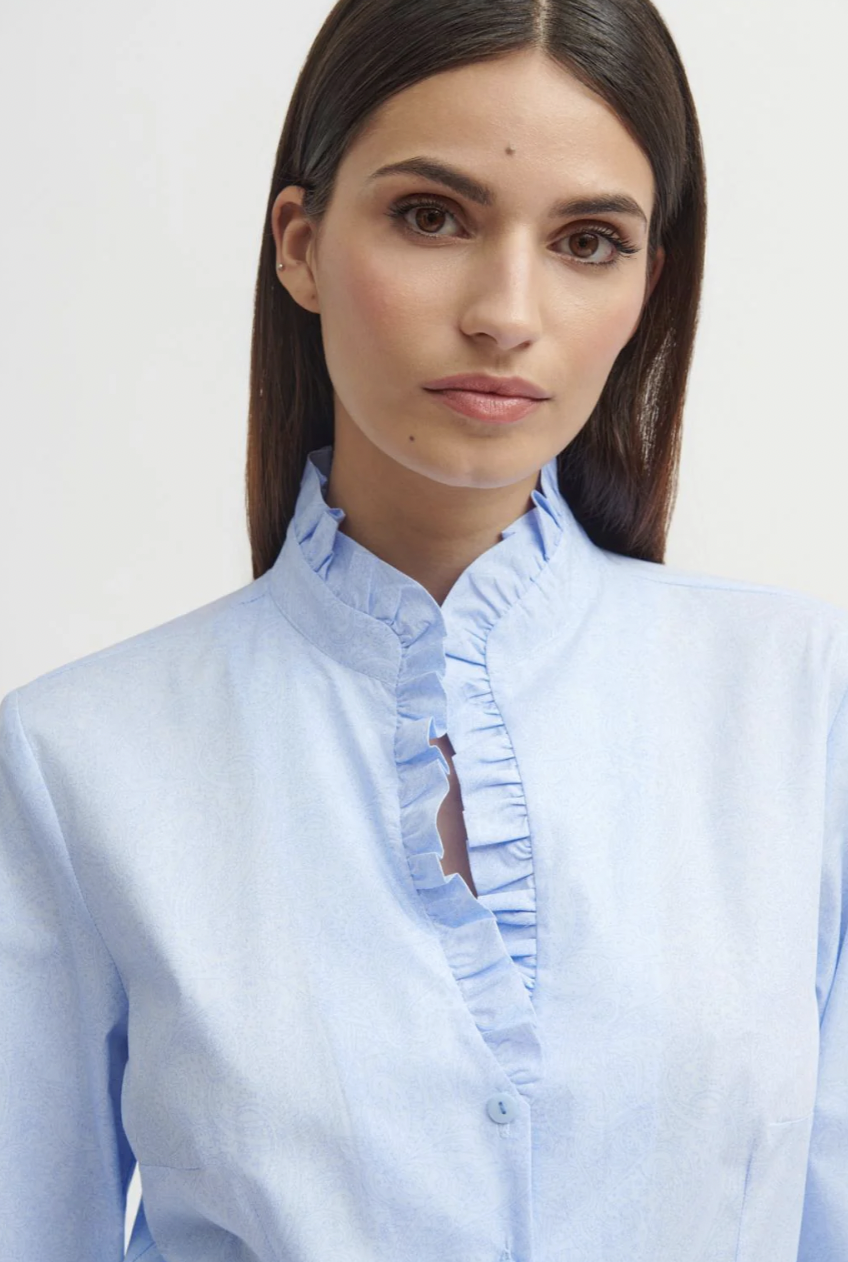 LUCAR BLUE BUTTON-UP SHIRT