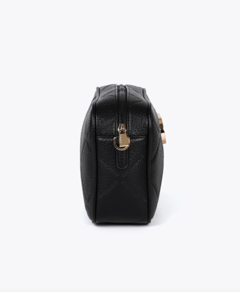 RAINA BLACK MEDIUM CROSSBODY BAG