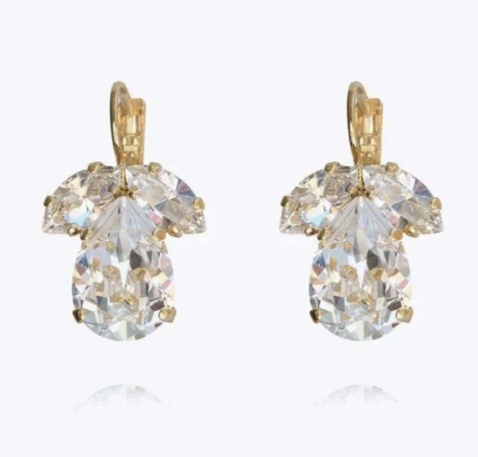 C SVEDBOM LARGE TIMO CRYSTAL EARRINGS