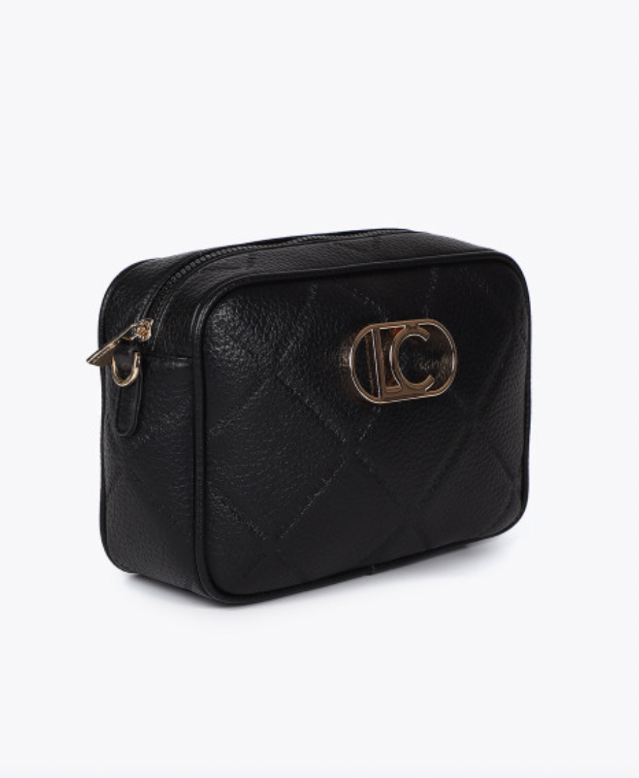 RAINA BLACK MEDIUM CROSSBODY BAG