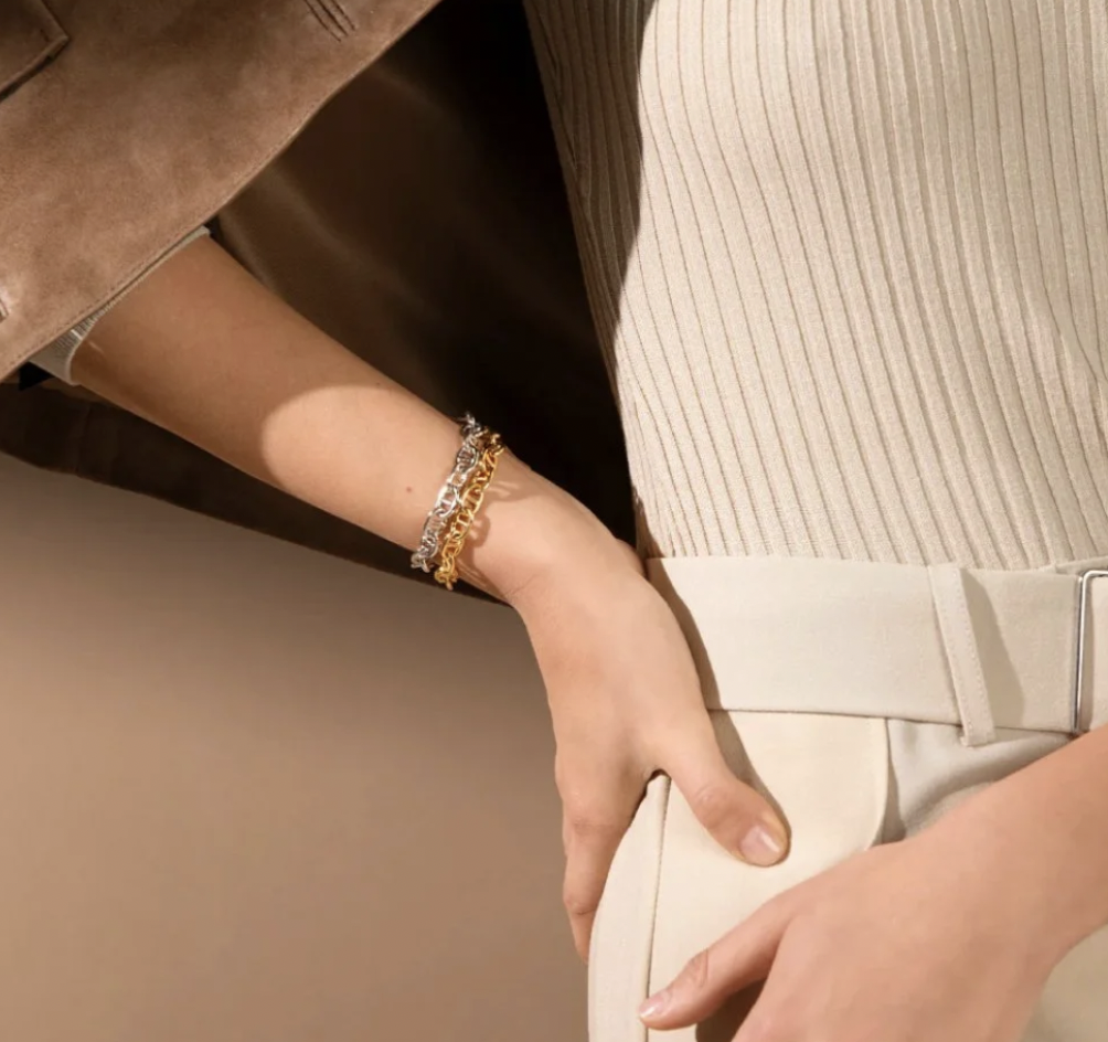 C SVEDBOM BETTY CHAIN GOLD BRACELET