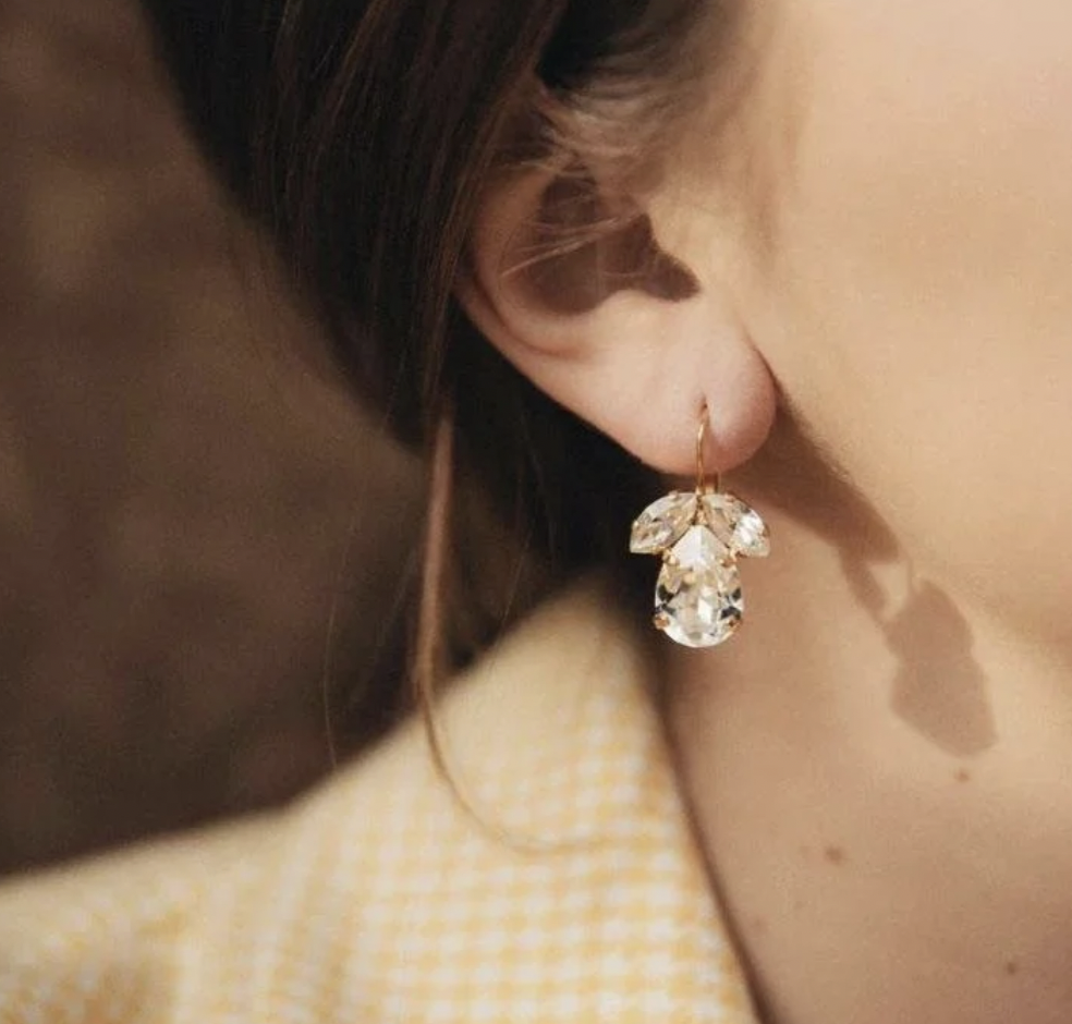 C SVEDBOM LARGE TIMO CRYSTAL EARRINGS