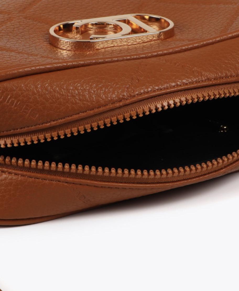 RAINA BROWN MEDIUM CROSSBODY BAG