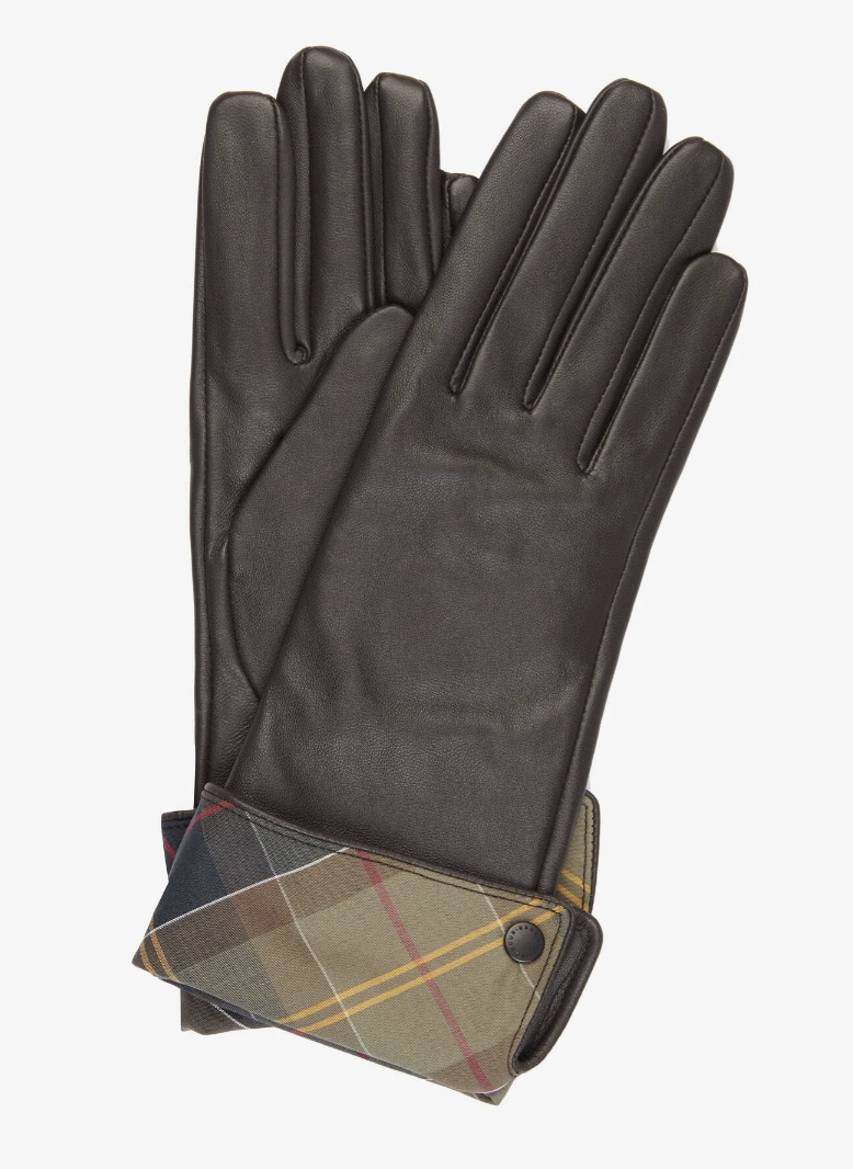 BARBOUR LADY JANE BROWN GLOVES