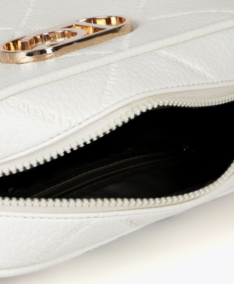 RAINA WHITE MEDIUM CROSSBODY BAG
