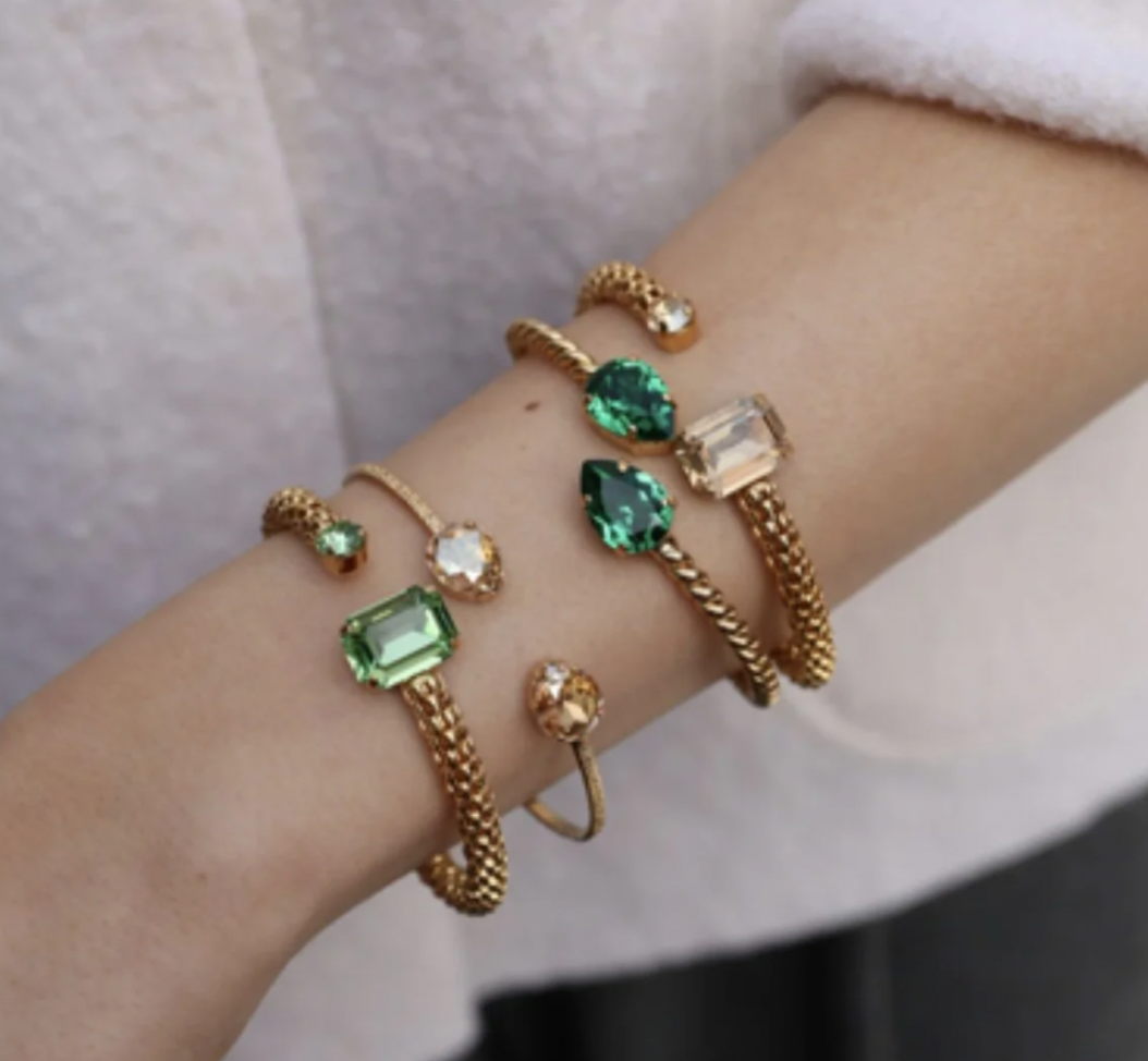 CAROLINE SVEDBOM GREEN DARIA BANGLE