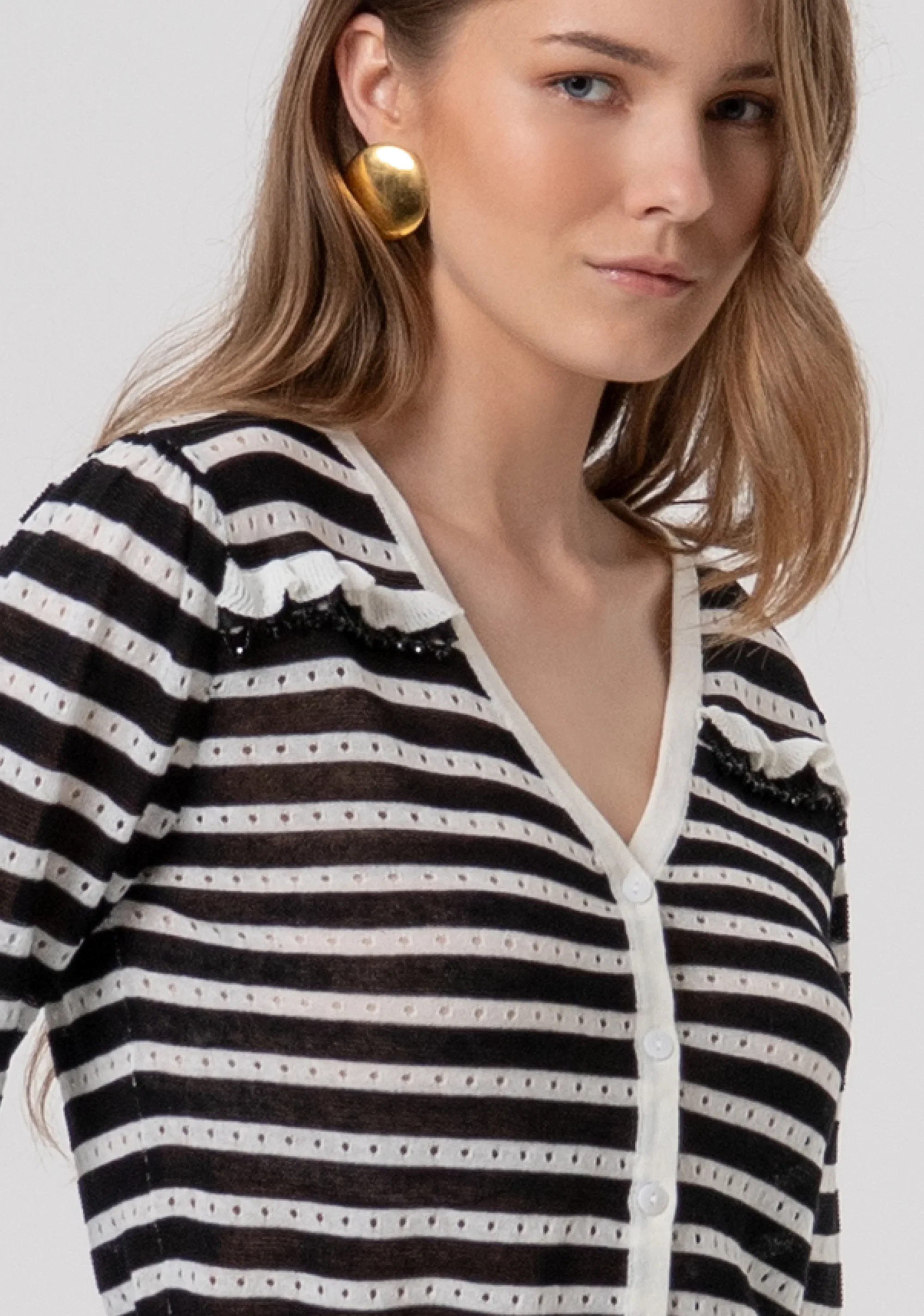 SICILY STRIPED CARDIGAN