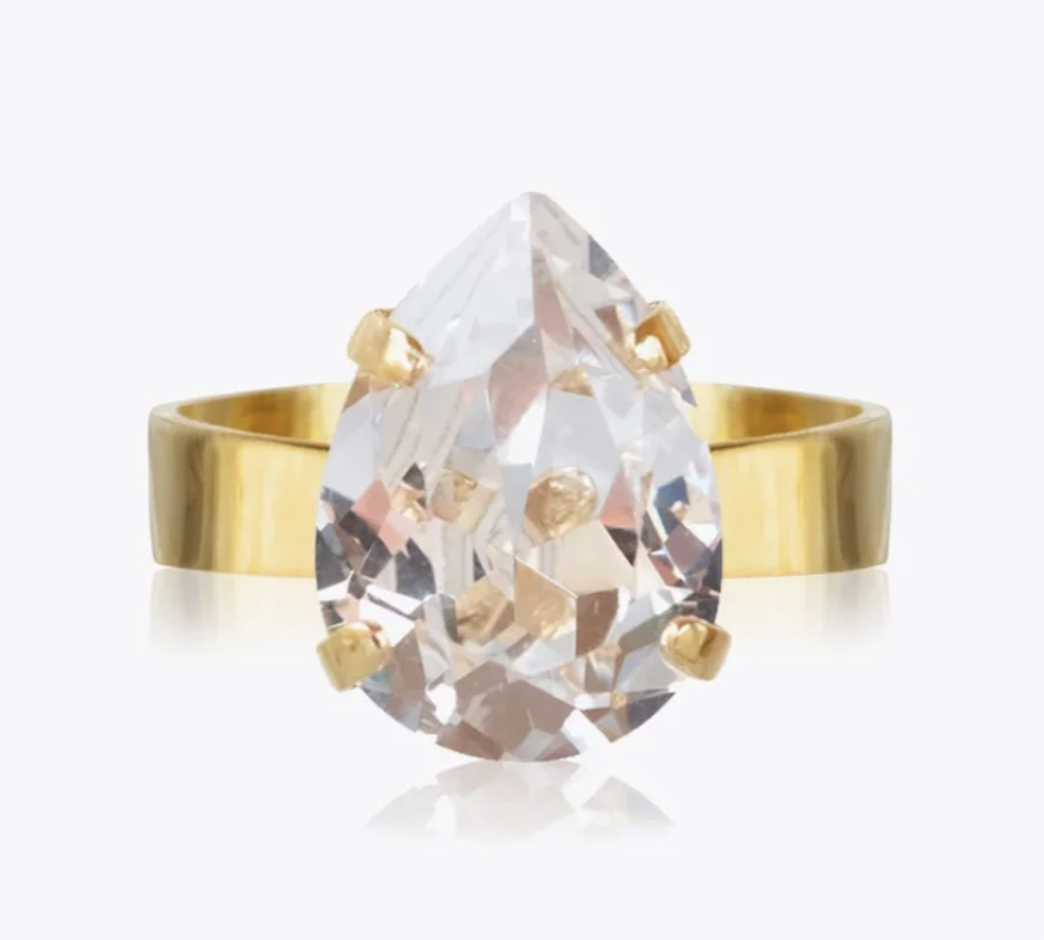 CAROLINE SVEDBOM CRYSTAL MINI DROP RING