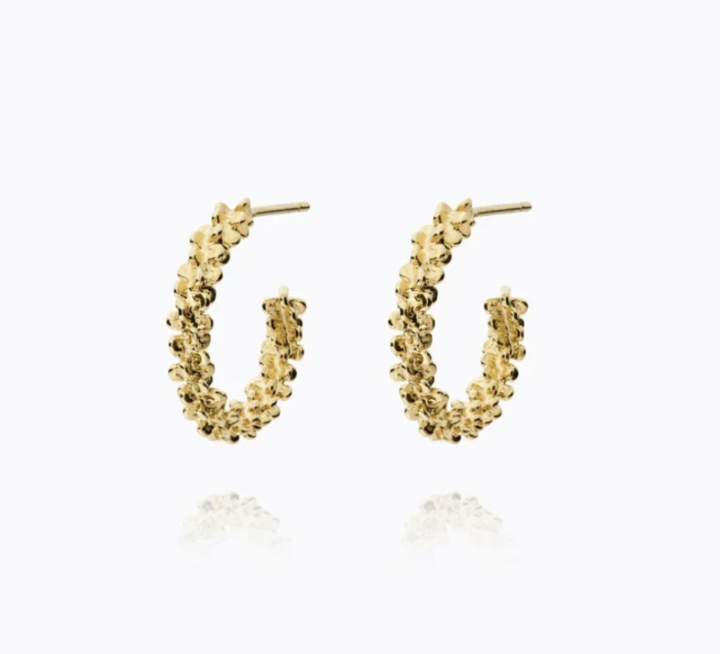 C SVEDBOM GEMMA HOOPS GOLD EARRINGS
