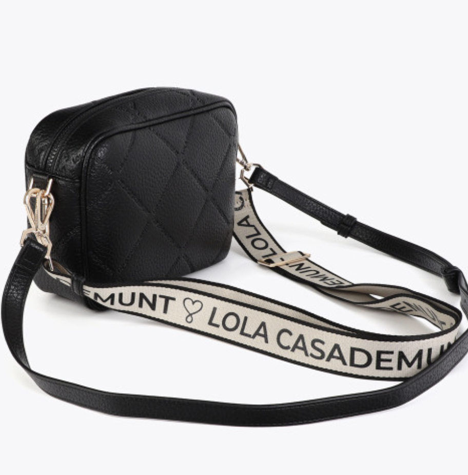 RAINA BLACK MEDIUM CROSSBODY BAG