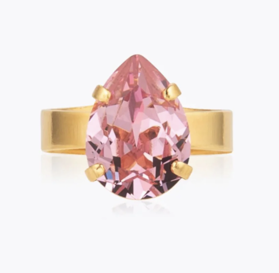 CAROLINE SVEDBOM LIGHT ROSE MINI DROP RING