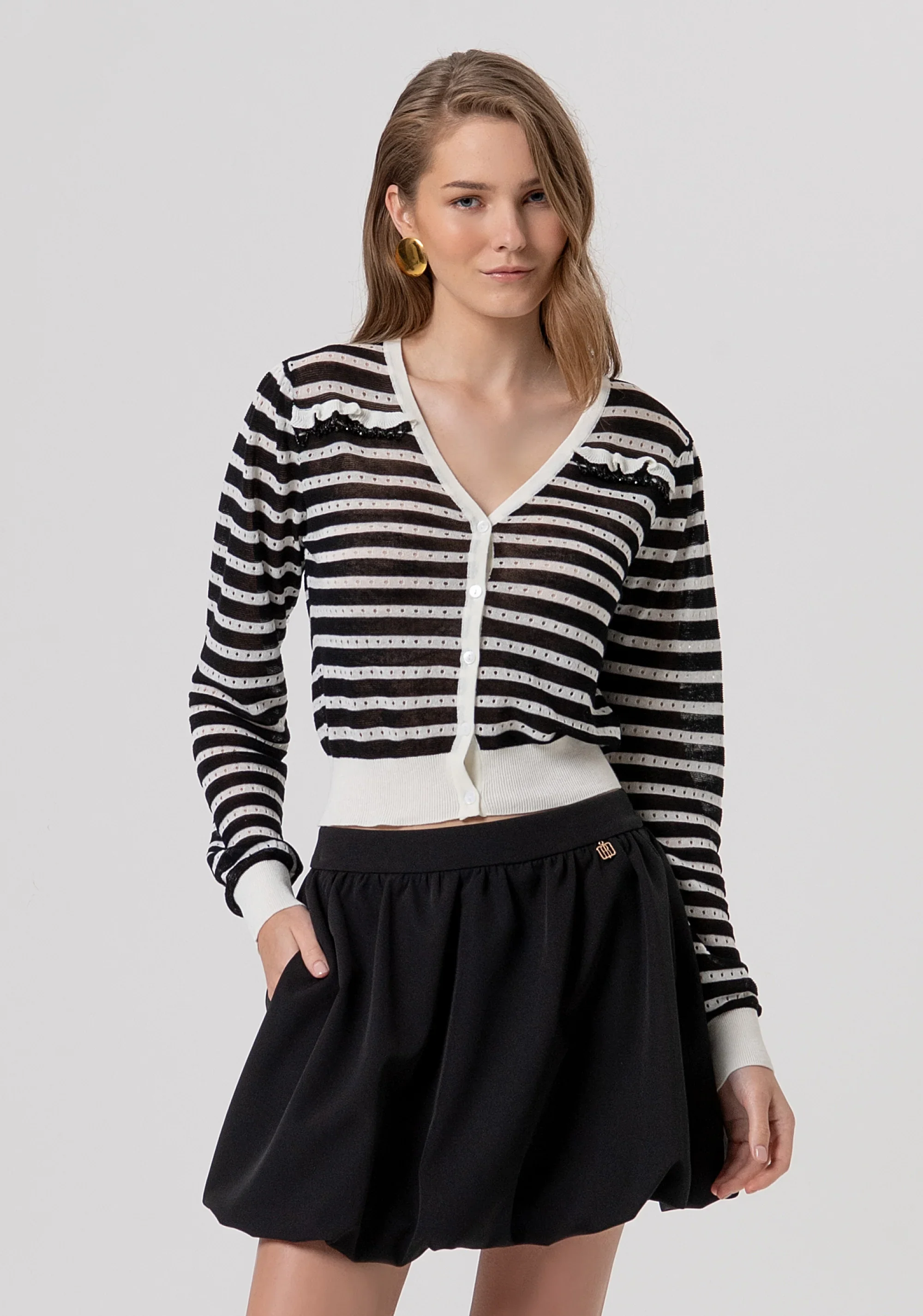 SICILY STRIPED CARDIGAN