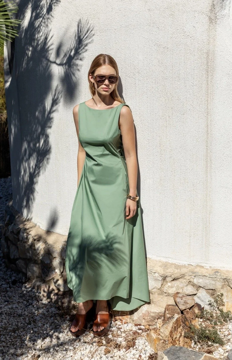 MEGAN SAGE GREEN DRESS