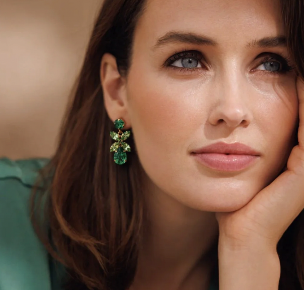 C SVEDBOM MINI DIONE GREEN COMBO EARRINGS