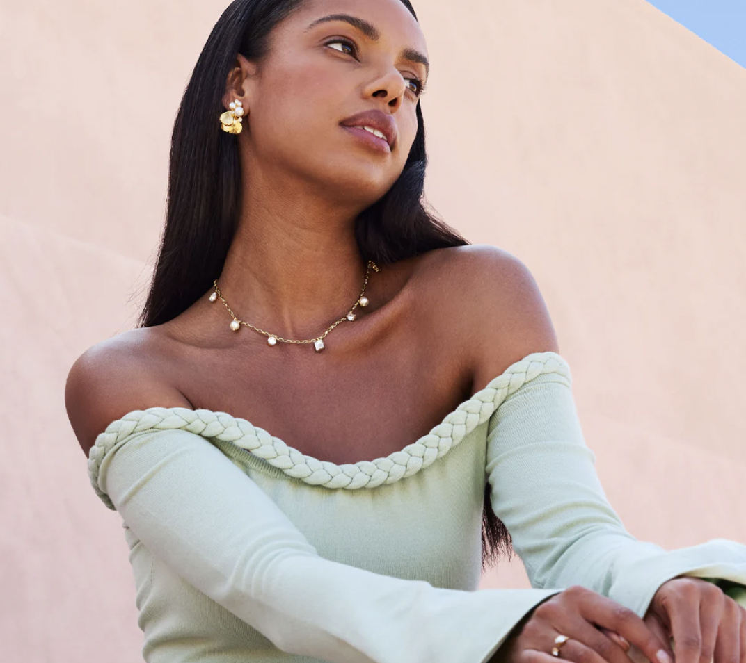 CS Lumi Pearl Earrings - Pearl & Crystal