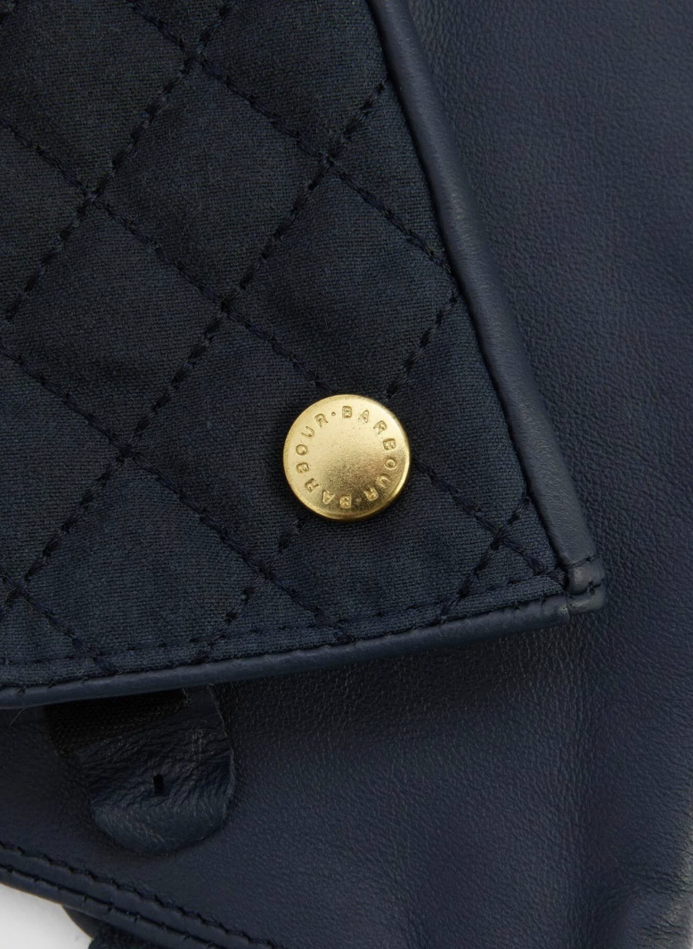 BARBOUR SCARLET NAVY GLOVES