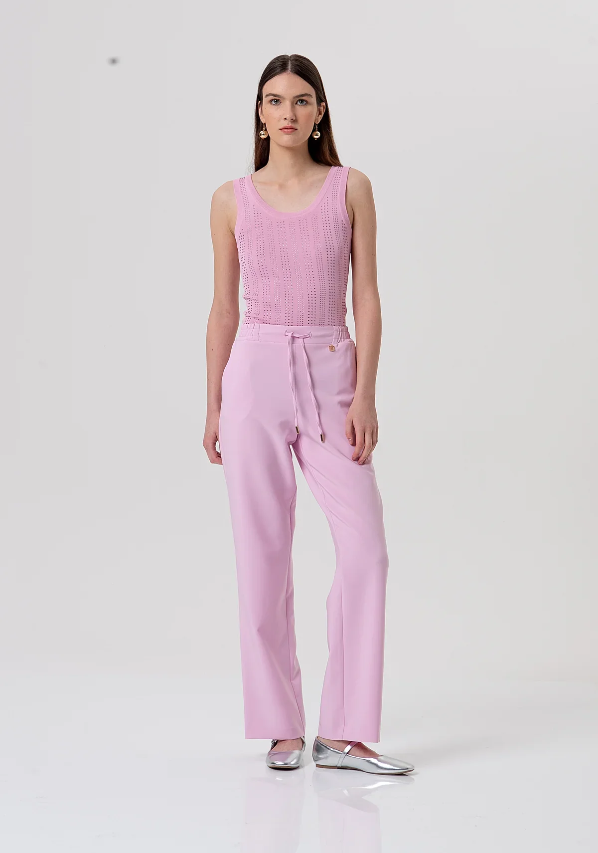 VICKY BABY PINK TROUSERS