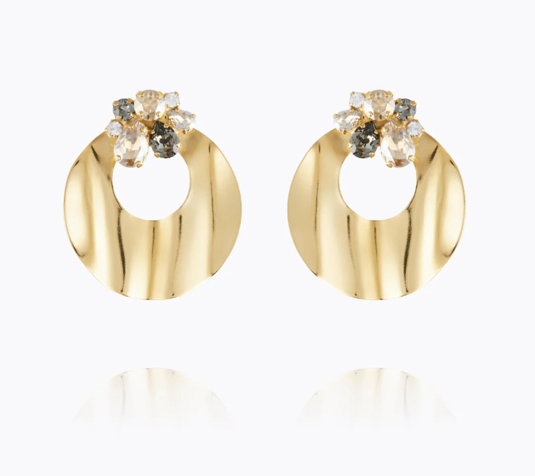 CS Cay Earrings - Black Golden Combo