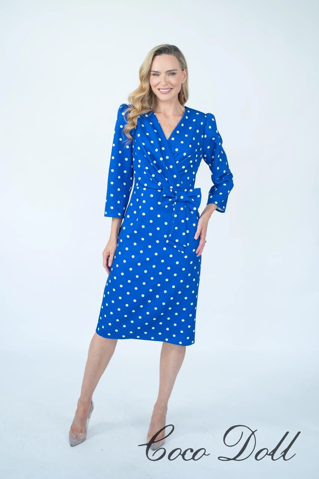 TERRI ROYAL POLKA DOT DRESS