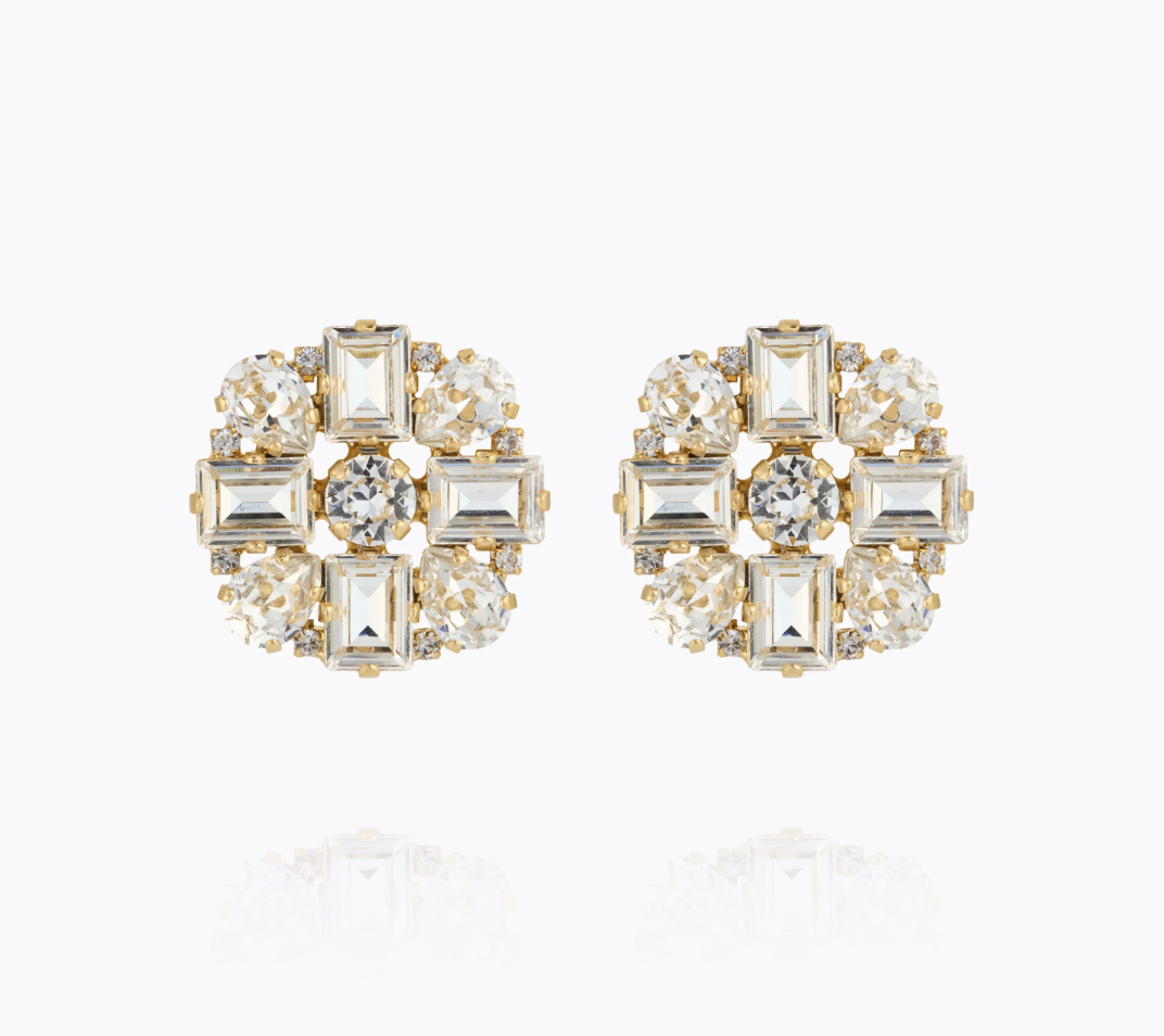 CS Diora Statement Earrings - Crystal