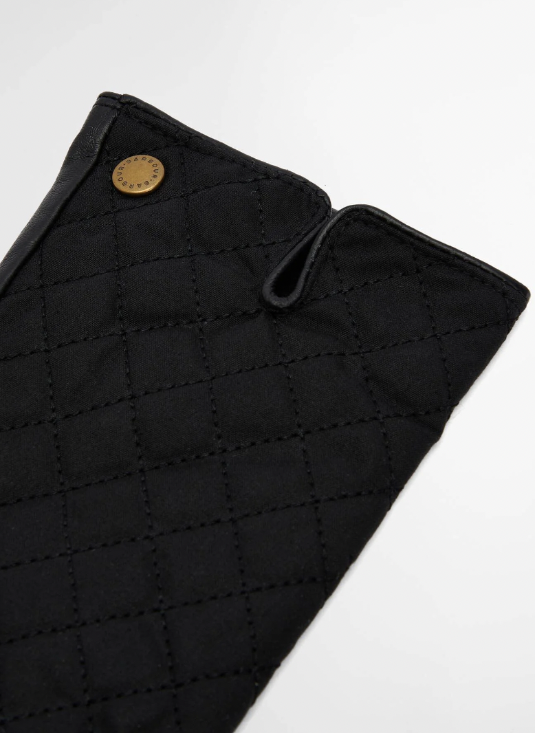 BARBOUR SCARLET BLACK GLOVES