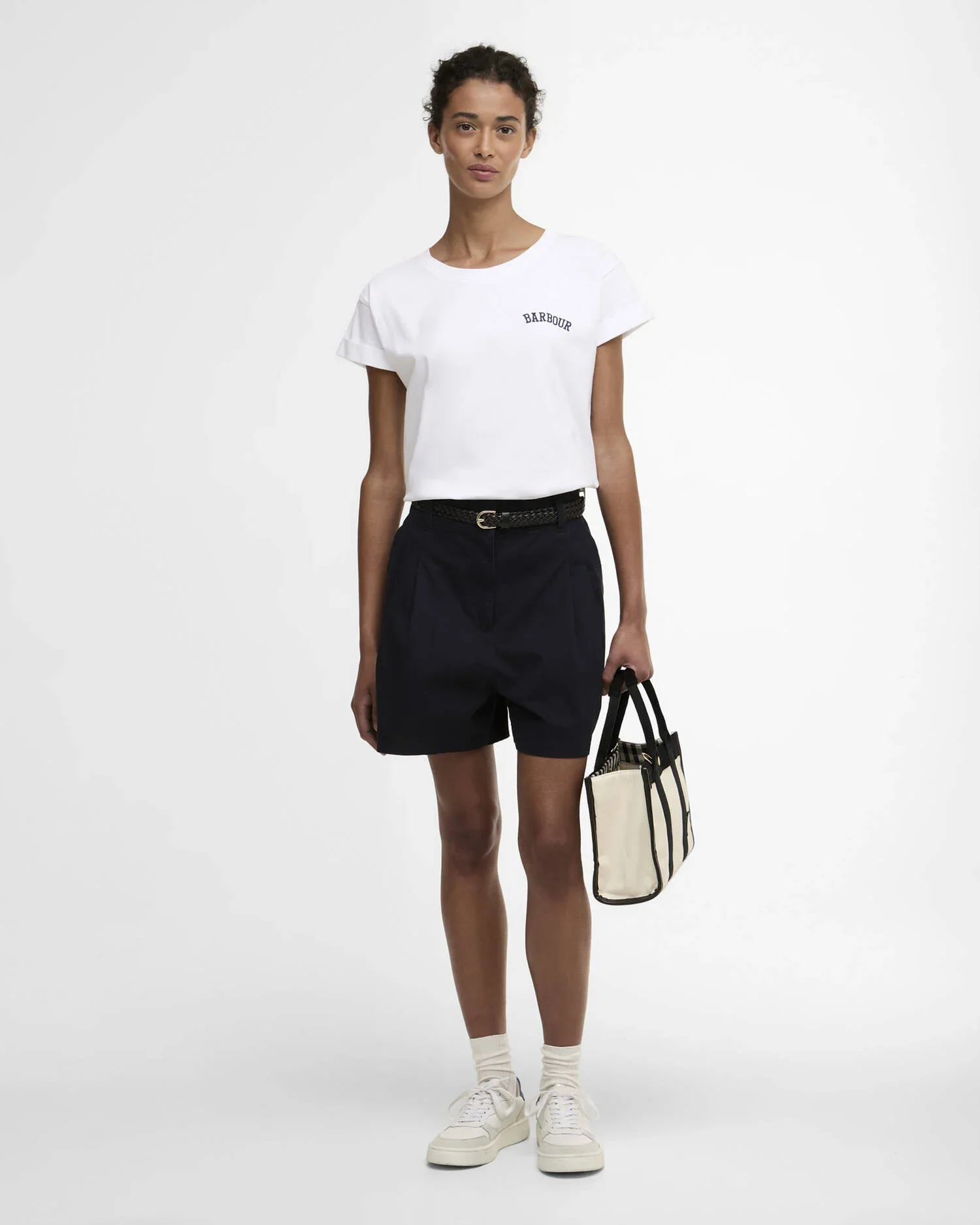 BARBOUR FERN NAVY SHORTS