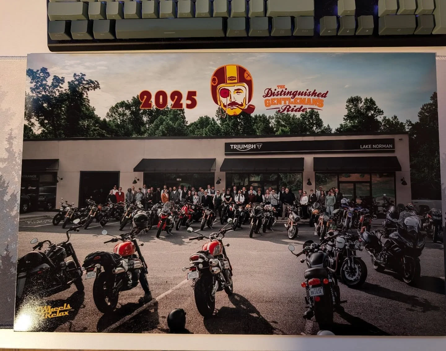 25 @gentlemansride prints with @triumphlakenorman have arrived!! I'll get them to the dealership soon! I didn't get to go on the ride, but I was happy to hang out and take pics before everyone left. Reach out or swing by the dealership to buy a print