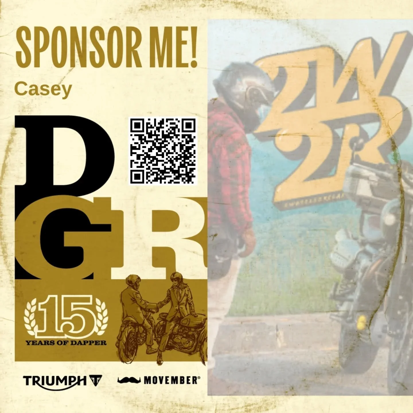 Registrations are open if you want to ride, or you are welcome to help me raise money in The Distinguished @gentlemansride 2026! 

I missed 2025 due to back surgery, but I'm BACK this year!!

https://gfolk.me/2wheels2relax