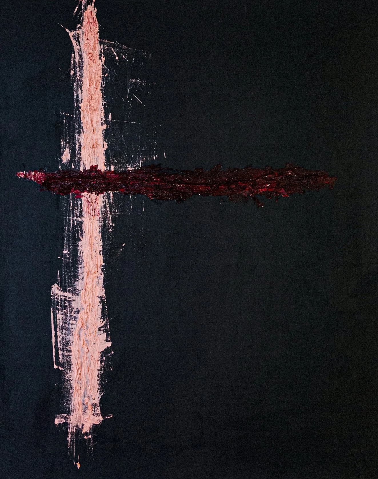 Oil, Acrylic, Rope on Canvas
Study 23 
152x122cm
2022