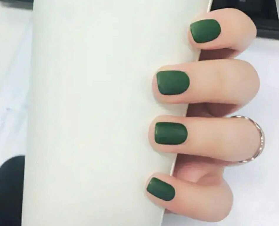 19 top Olive Green Nails Matte ideas in 2024