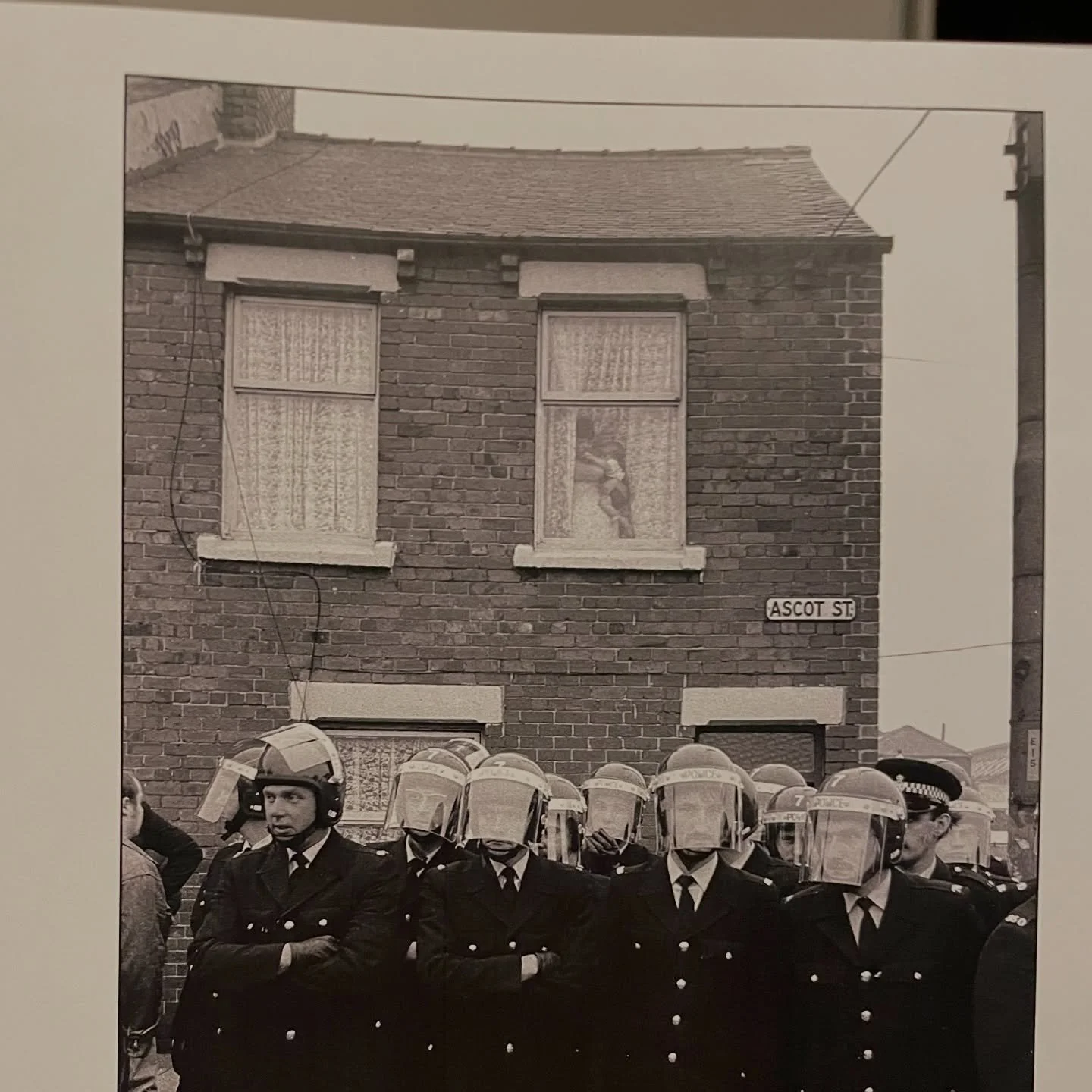These 3 photos are always getting mixed up in my head. Had to get it straight&hellip;

1. Keith Pattison&rsquo;s image of Ascot Street with mother and child in window
2. Detail of window
3. Detail showing lamppost number E15
4. Chris Killip&rsquo;s p