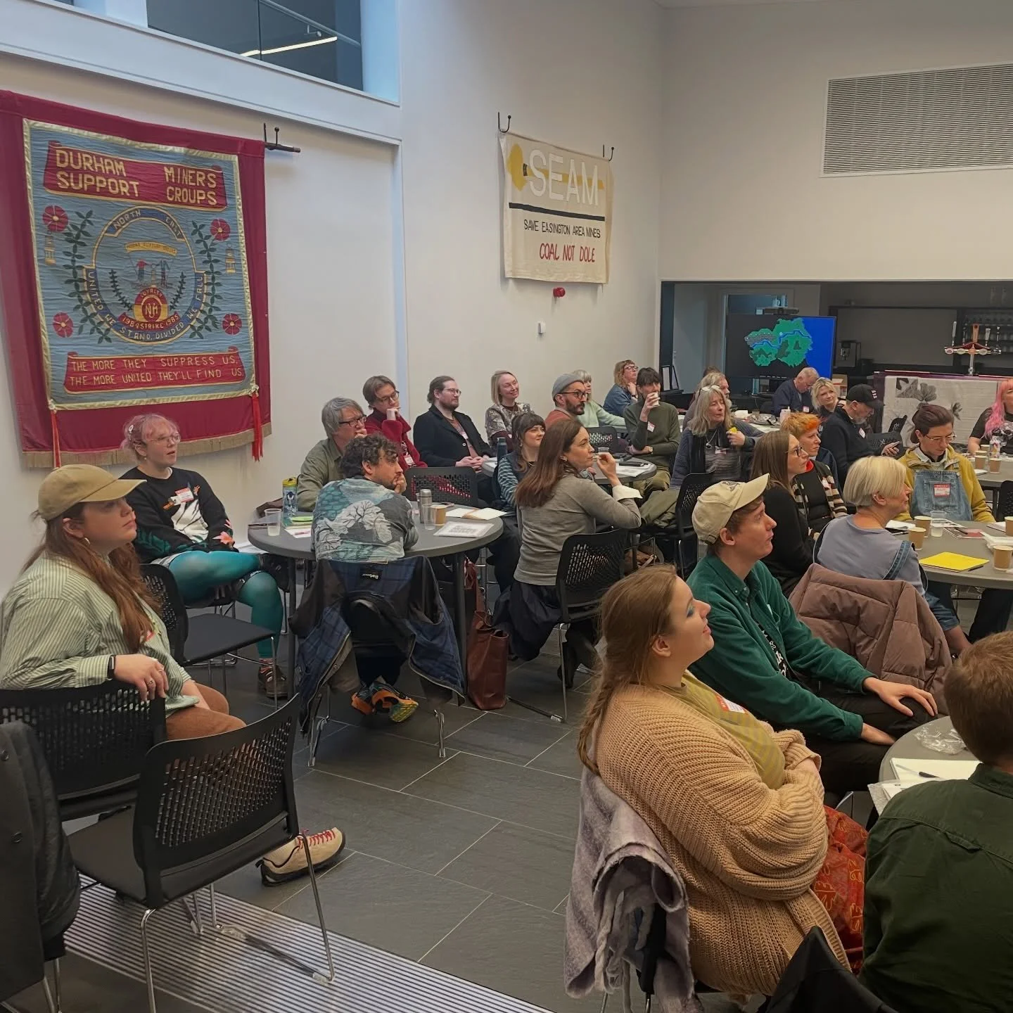 Lovely to spend a whole day in the fantastically leveled-up Redhills Durham yesterday, filming No More Nowt&rsquo;s gathering to kick off the creative year for Durham&rsquo;s artists and organisations. Great to see so many familiar faces - hopefully 