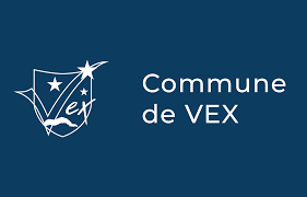 Logo de la commune de VEX avec une étoile filante et une BD