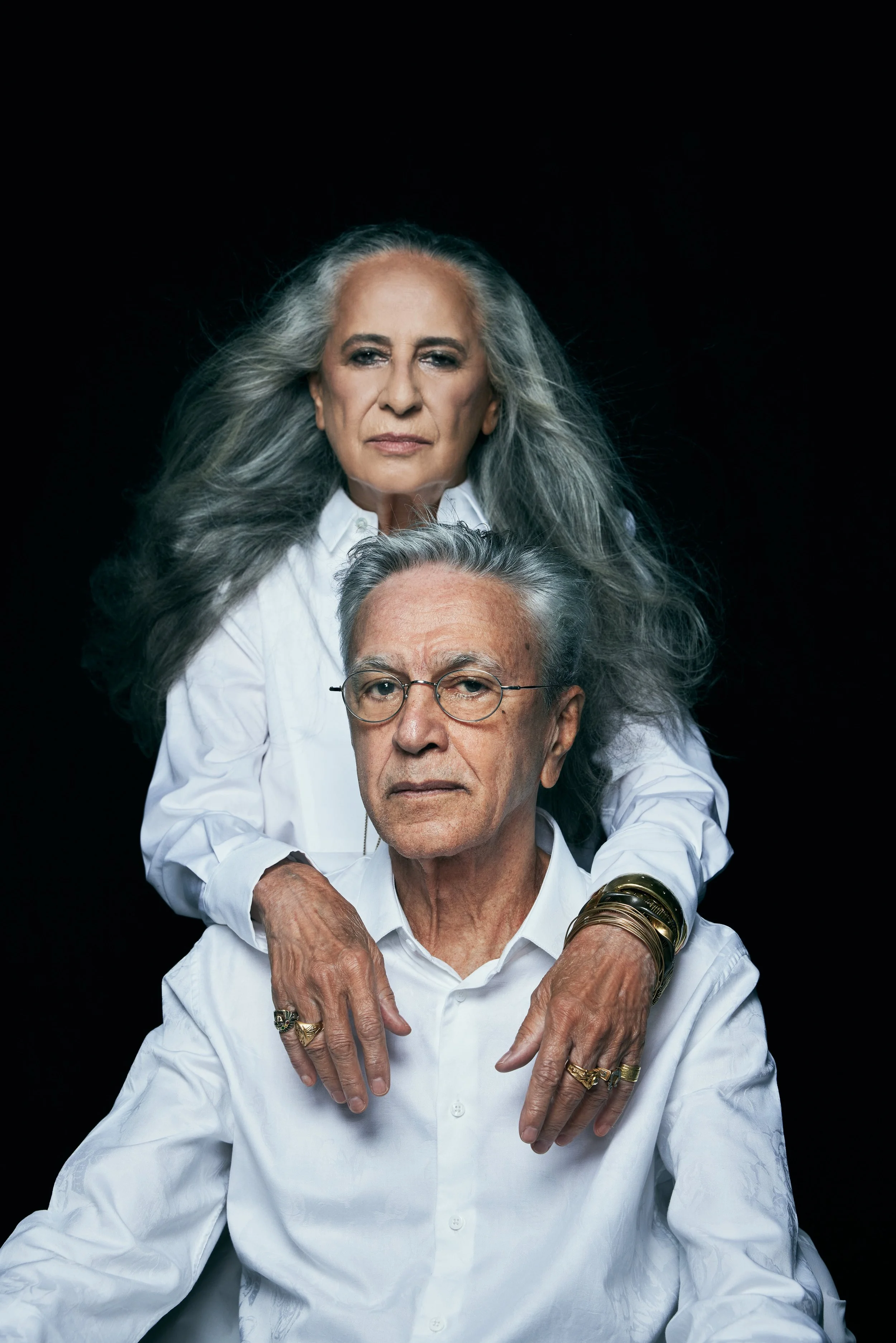 Maria Bethânia e Caetano Veloso for Elle Magazine
