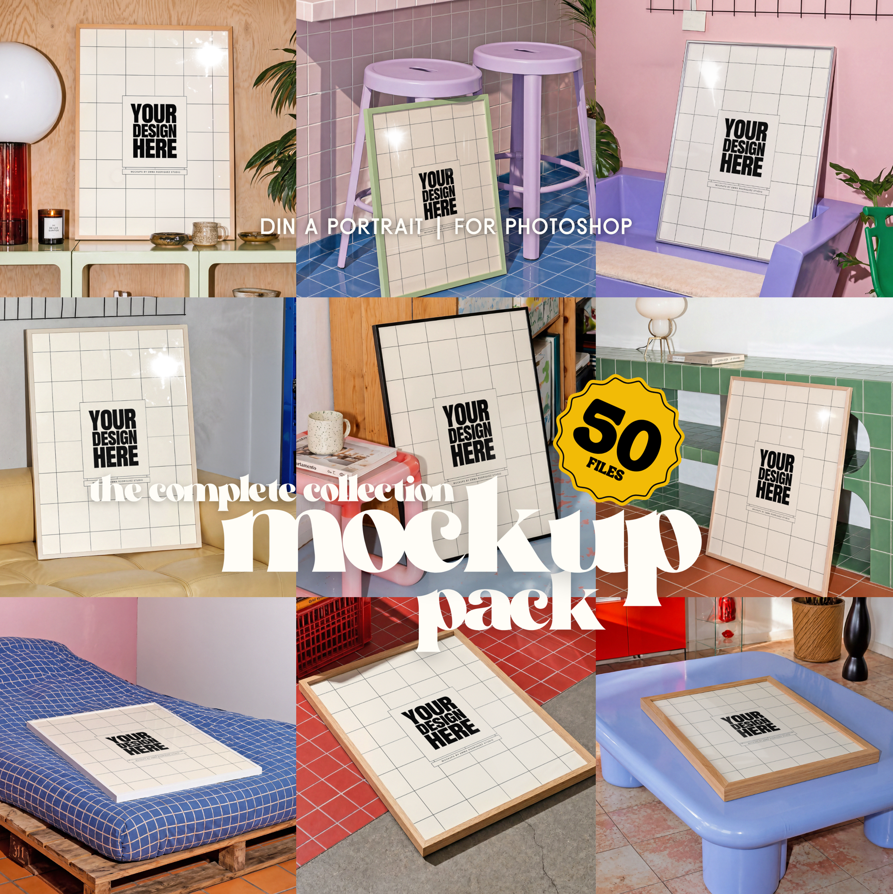 The Complete Collection Mockup Pack, 50 PSD Files