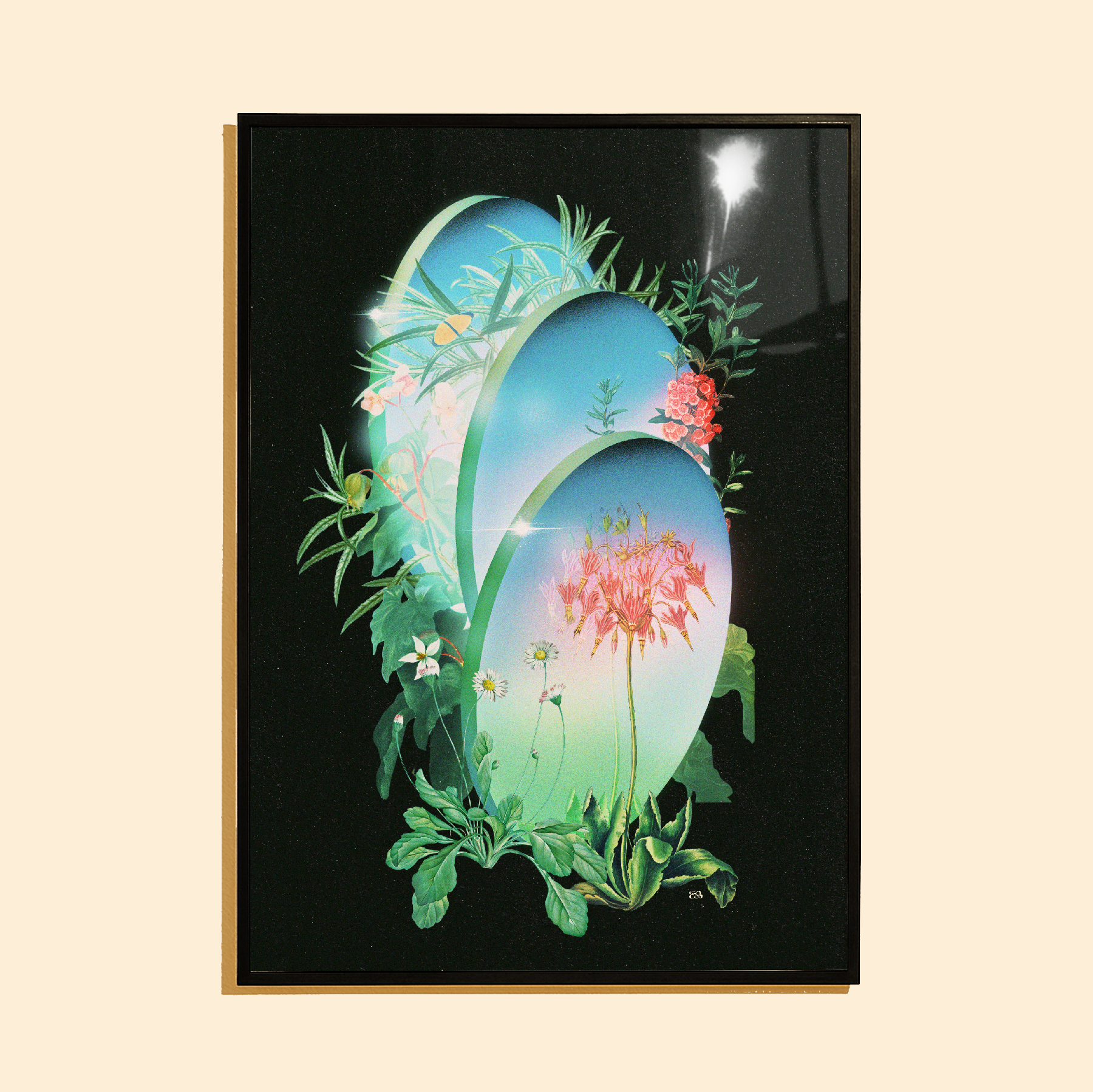 Mirrors No.1 - Art Print A3 Contemporary Wall Art