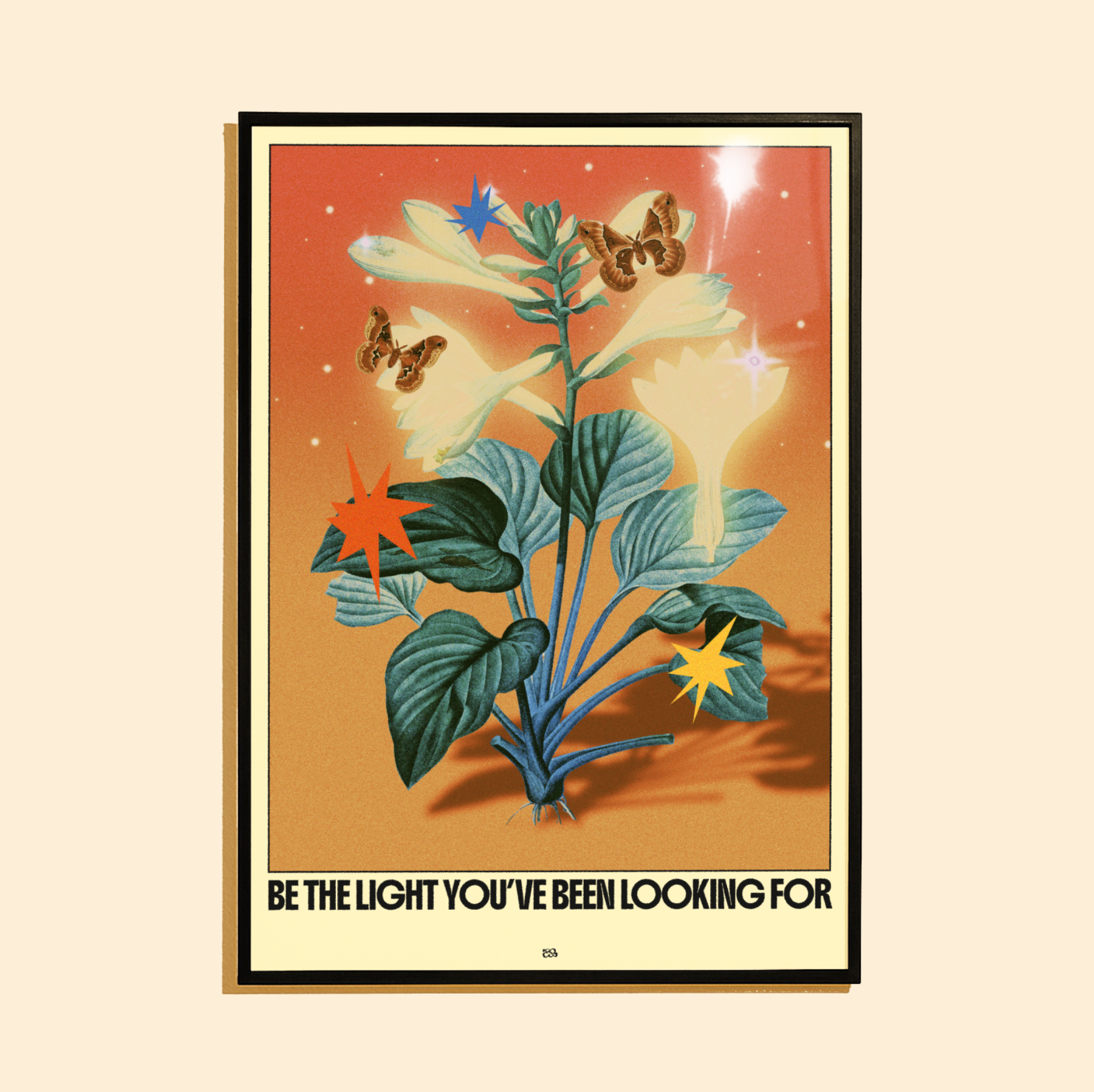 Be The Light - Art Print A3 Contemporary Wall Art