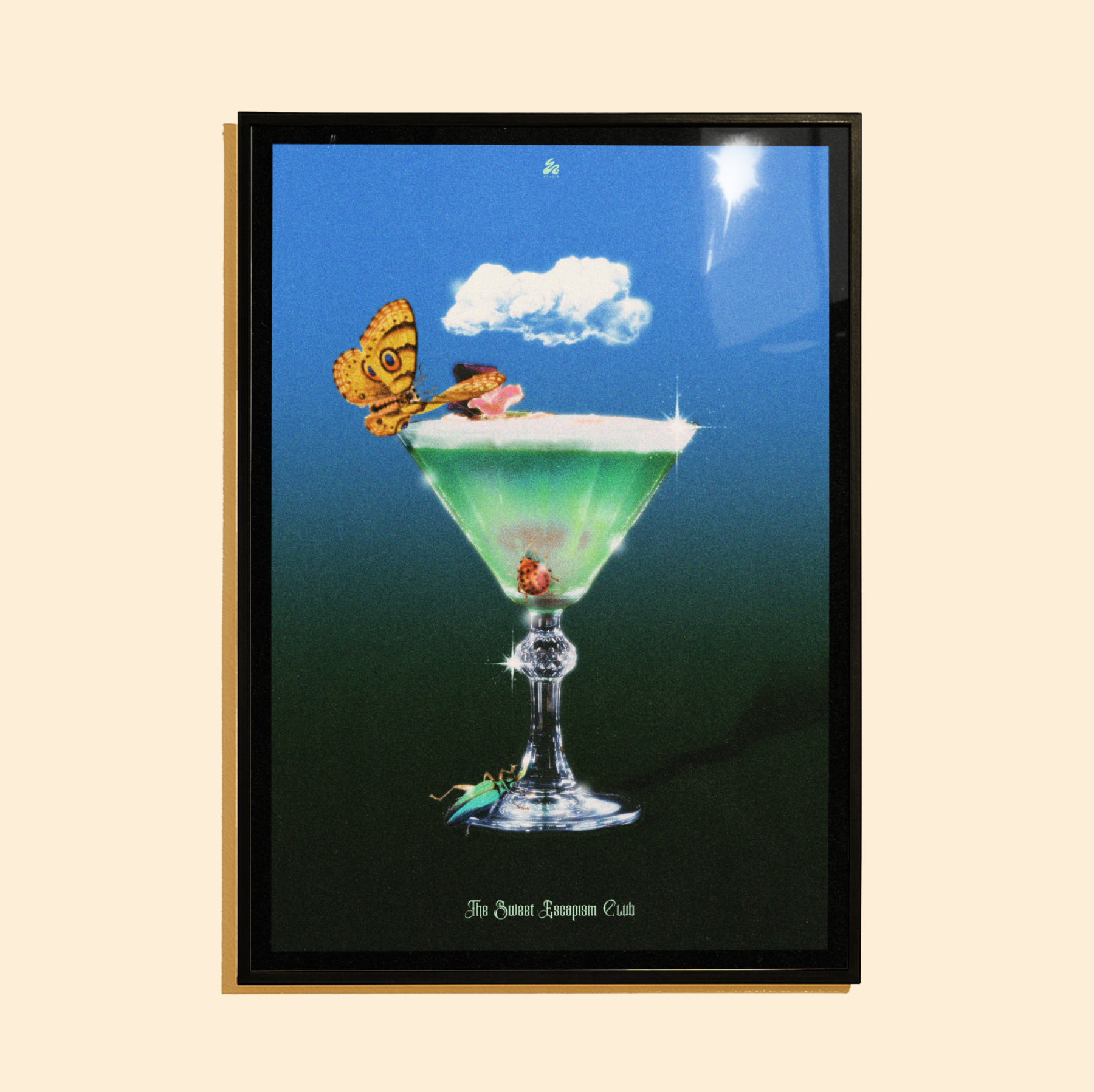 The Sweet Escapism Club Cocktail - Art Print A3 Contemporary Wall Art