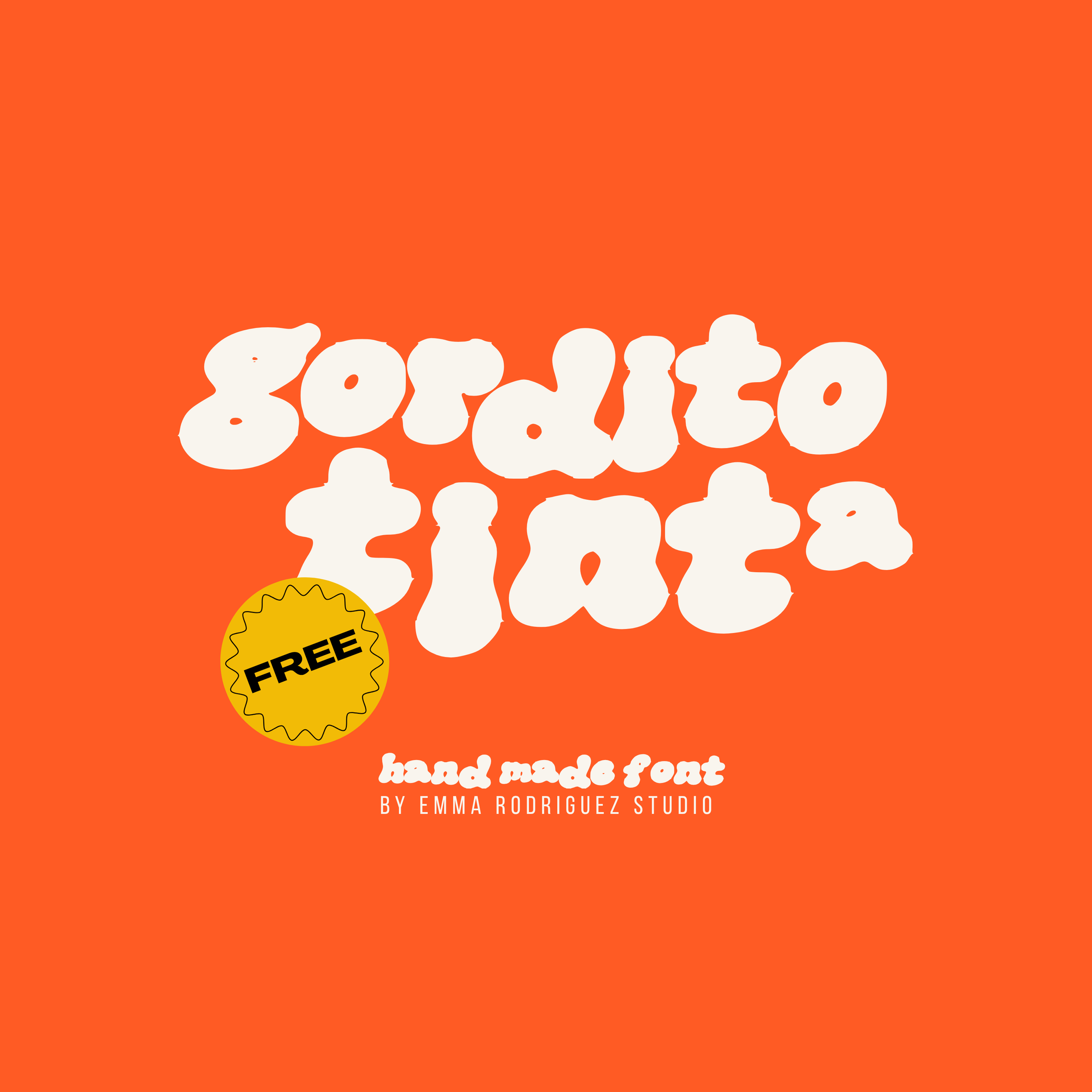 FREE Gordito Tinta Font - Chunky Inky Type
