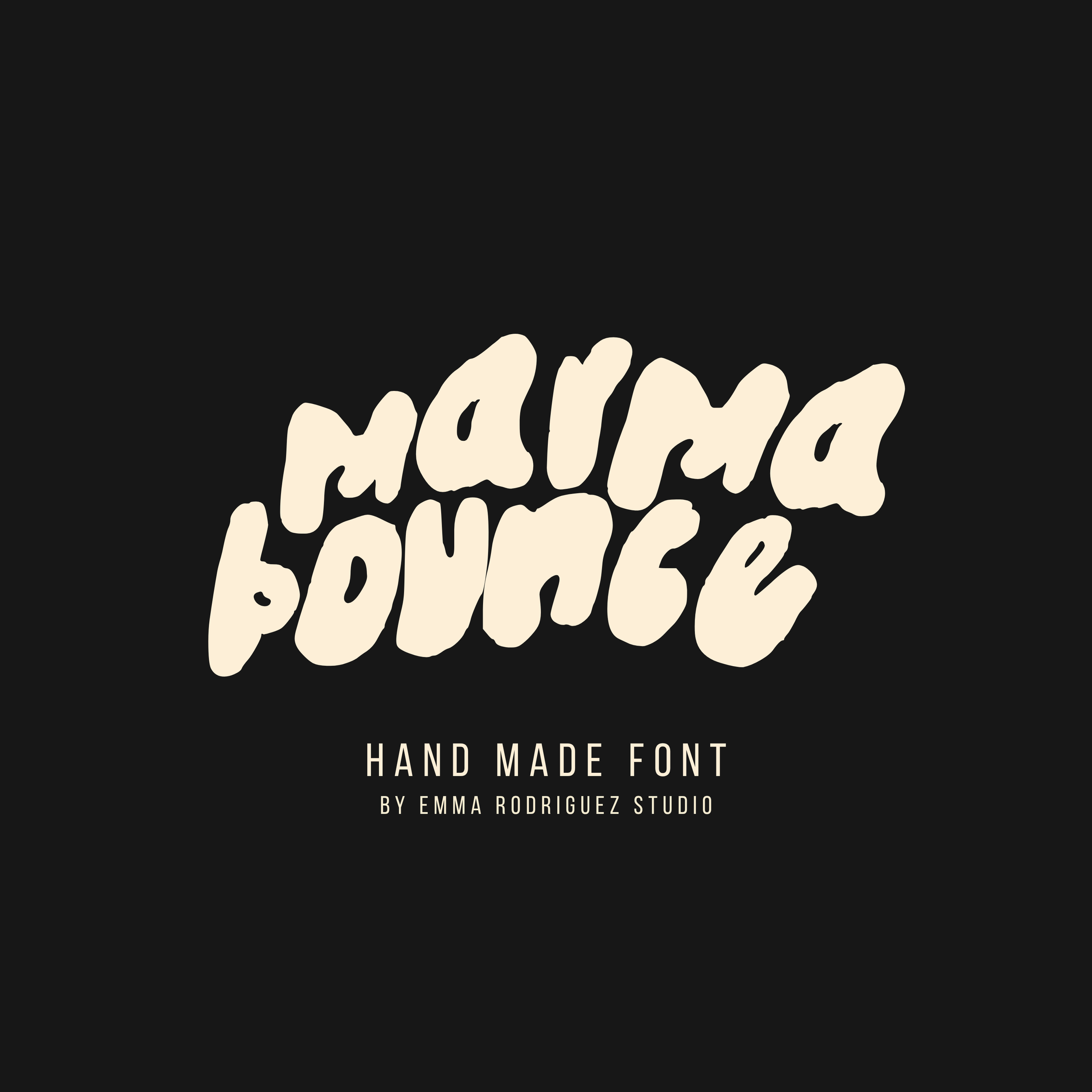 Marmabounce Font - Bubbly, Fun Type