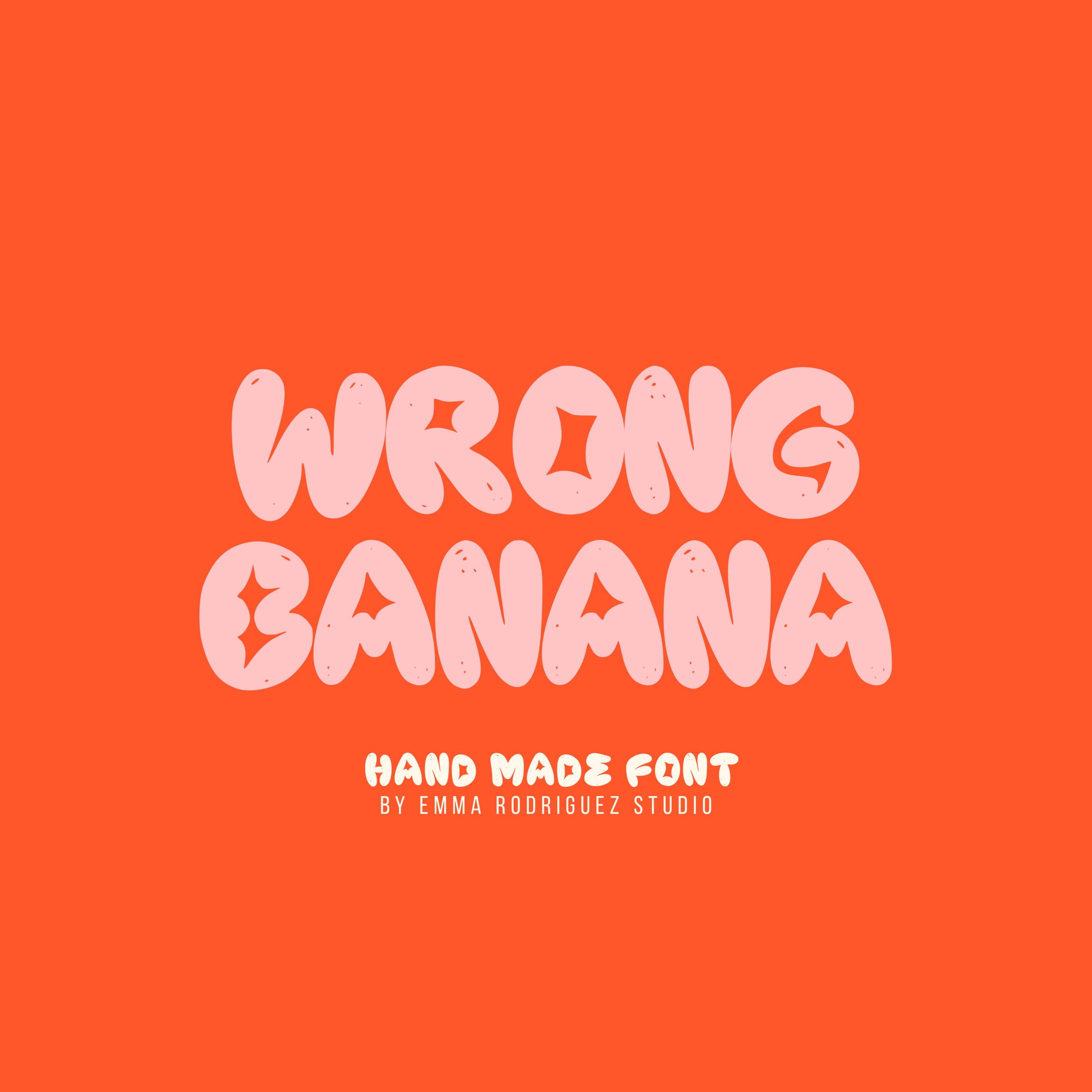 Wrong Banana Font - Graffiti Bubbly Type