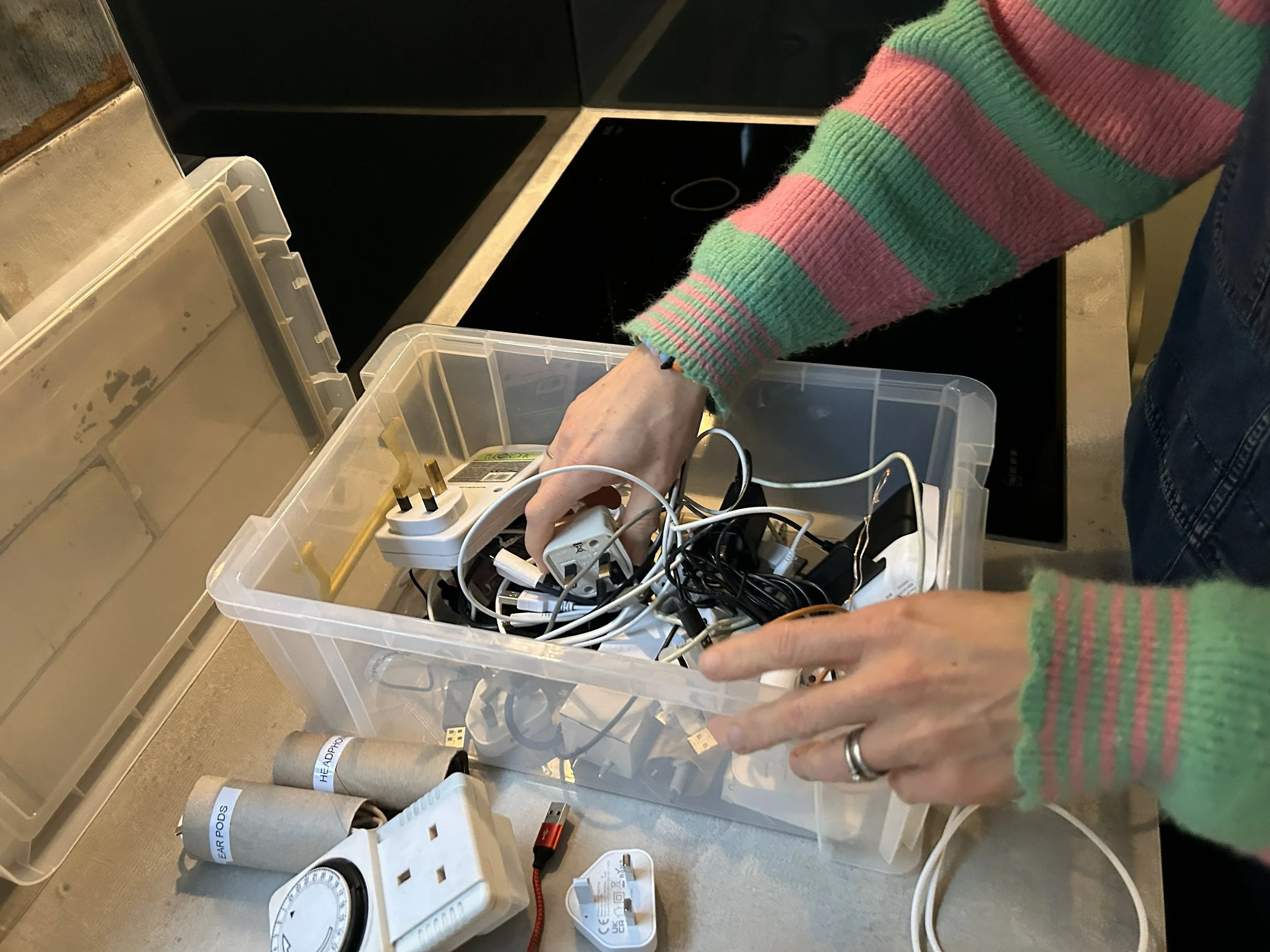 Organising and labelling cables Surrey