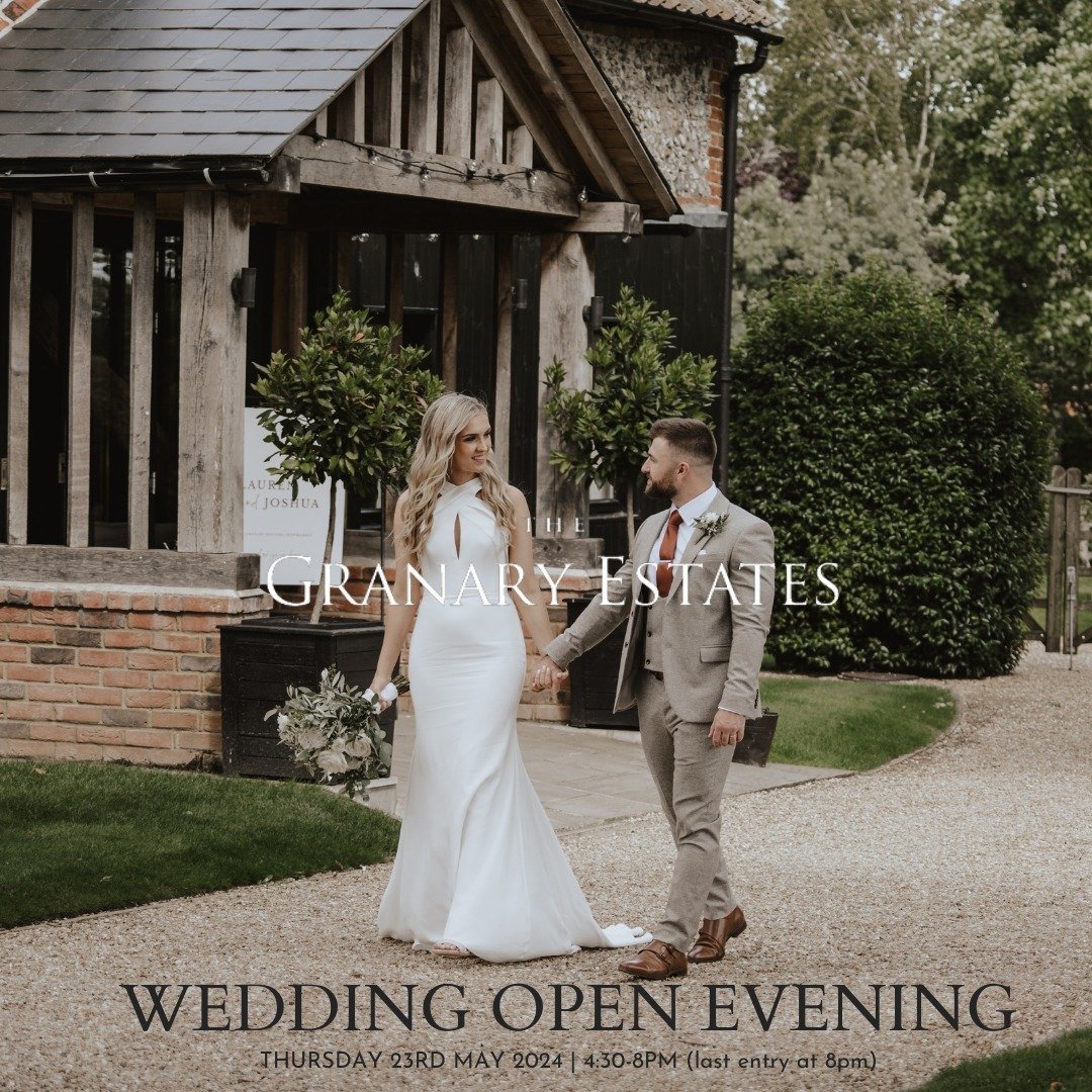 📣 WEDDING OPEN EVENINING! 📣

💫 THURSDAY 23RD MAY 2024 | 4:30pm-8pm 💫

We would like to invite new and existing couples to come and view our beautiful venue and speak to our experienced Wedding &amp; Events team.

Exclusive OFFERS available for 20