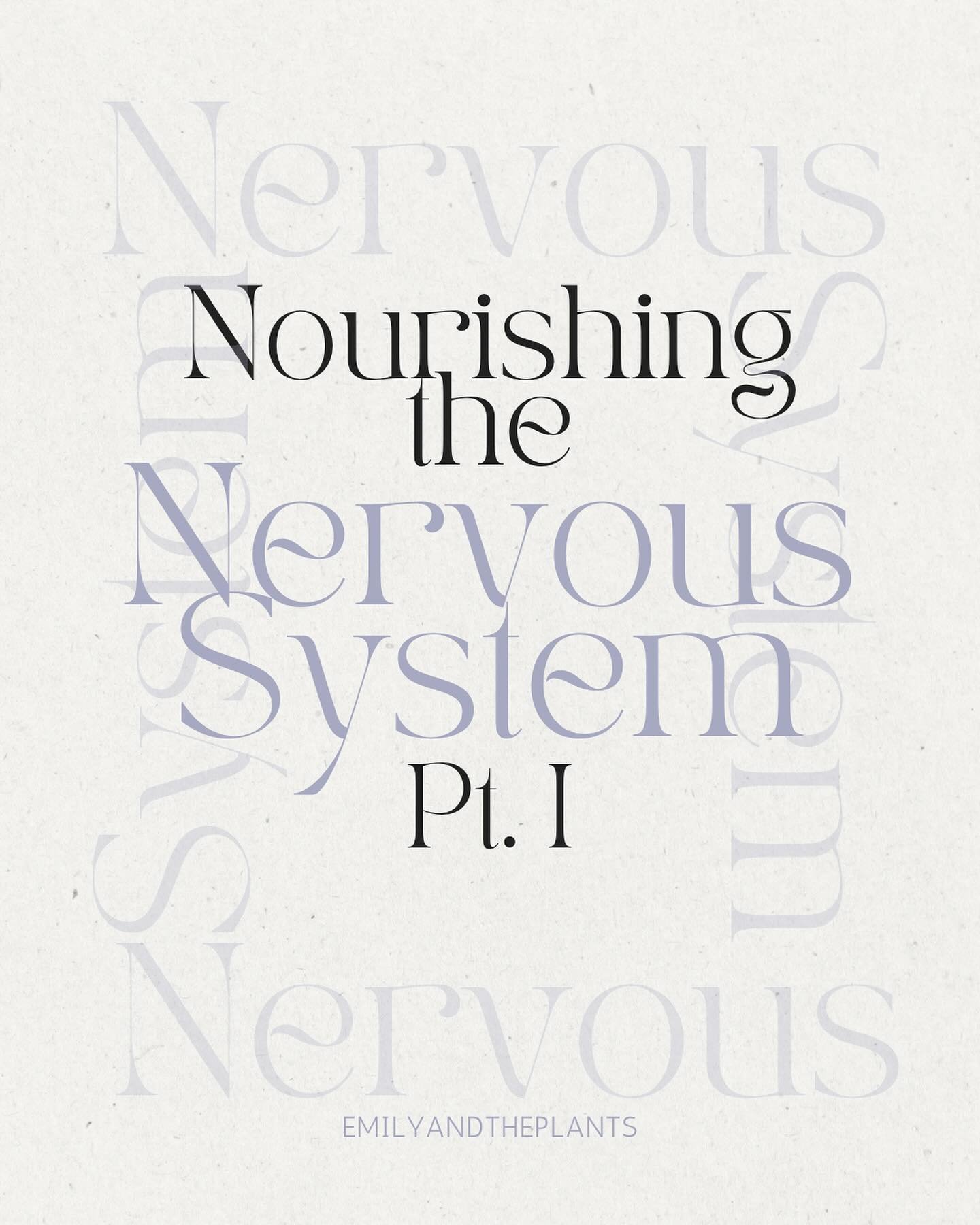 ❀

Nourishing the nervous system a series&hellip;

The human nervous system plays a vital role in maintaining our overall health and wellbeing. As the command centre of our bodies, it regulates and coordinates so many different bodily functions. 

As