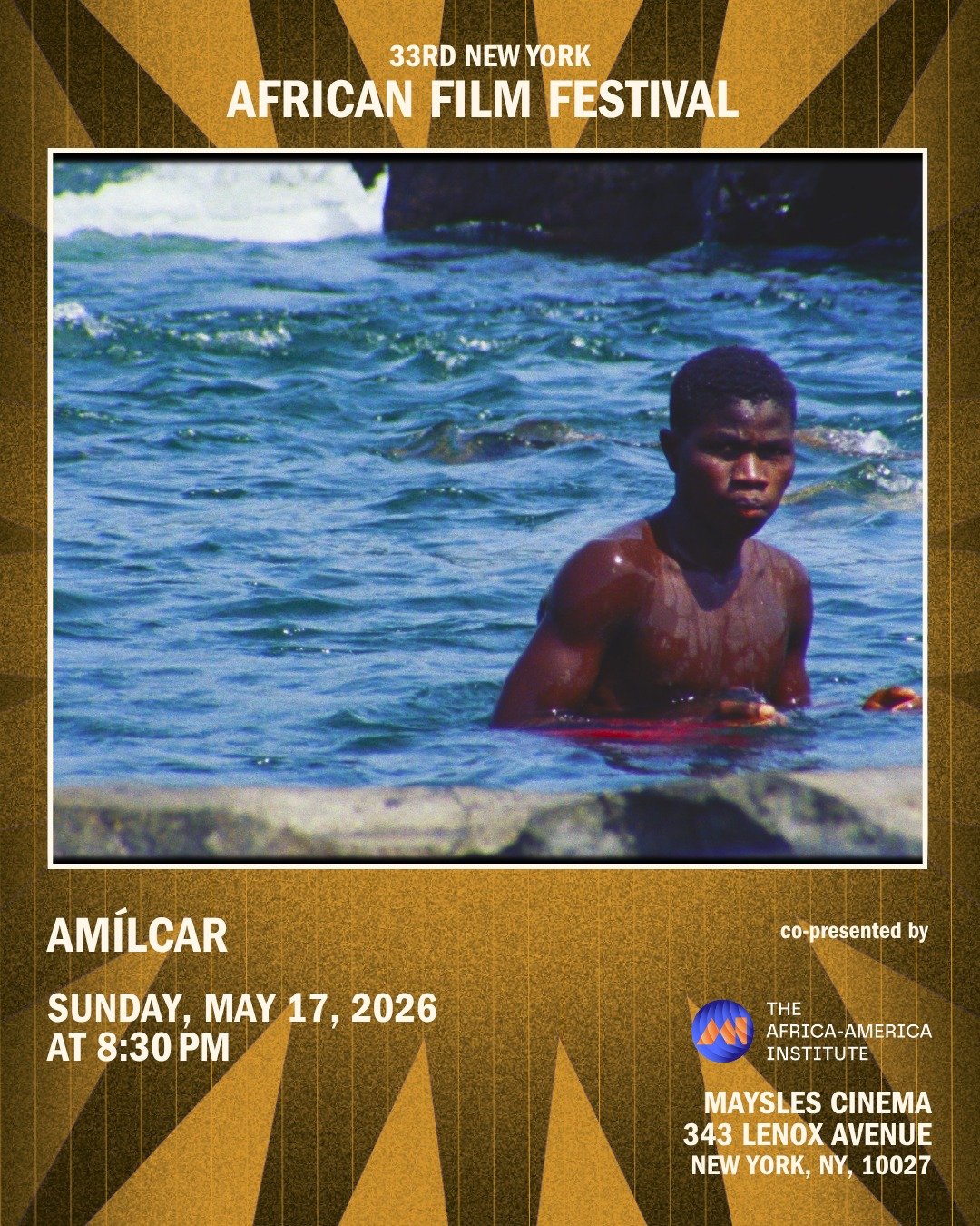 Join us at the 33rd #NYAFF for a screening of "Amilcar" this Sunday 5/17, 8:30pm, Maysles Cinema NYC! 

The film tells the remarkable story of Amilcar Cabral and Guinea-Bissau&rsquo;s fight for freedom from colonization. Tickets available a