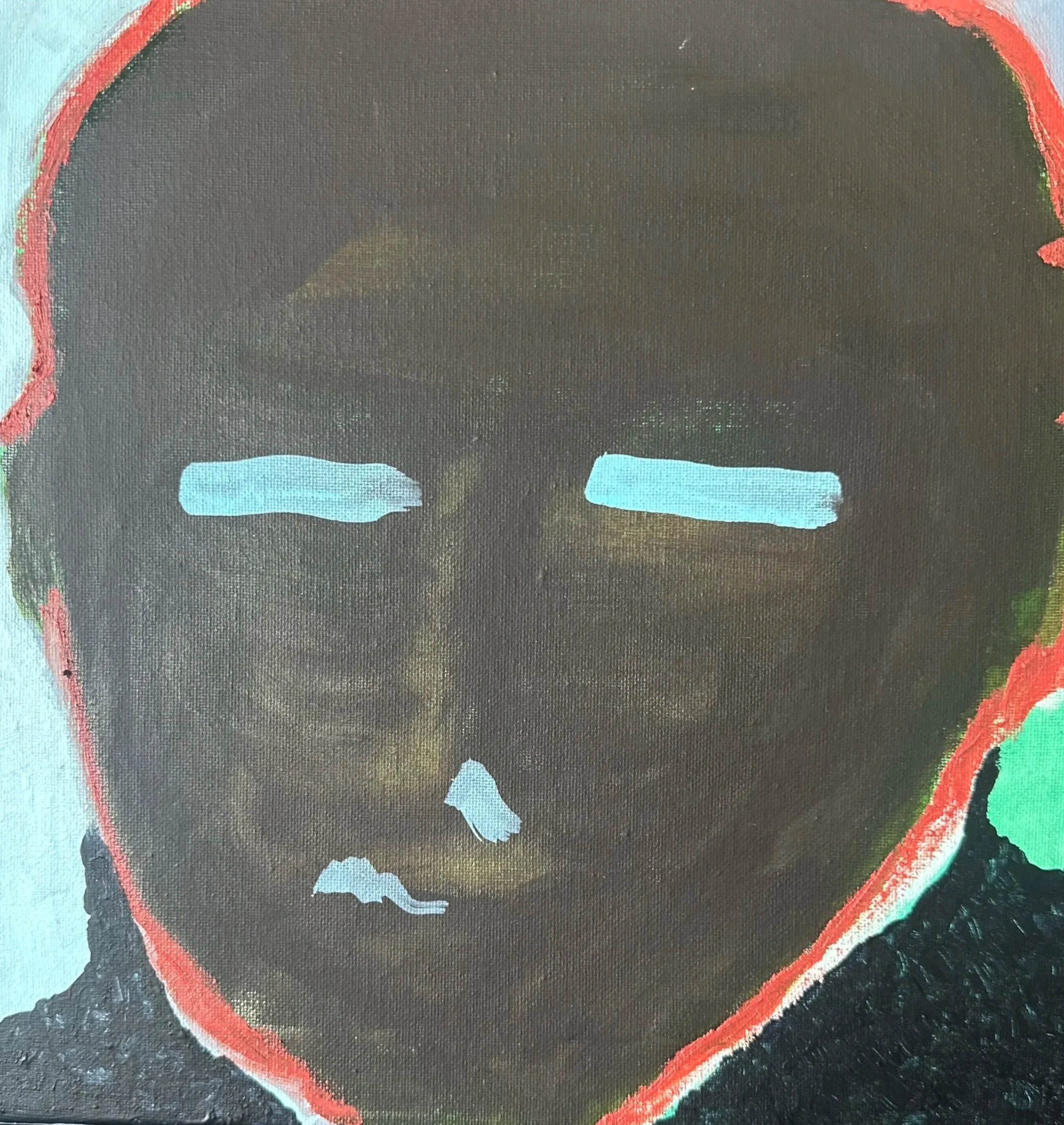Lazarus Man #3,
acrylic on canvas, 12"x12" — 2024