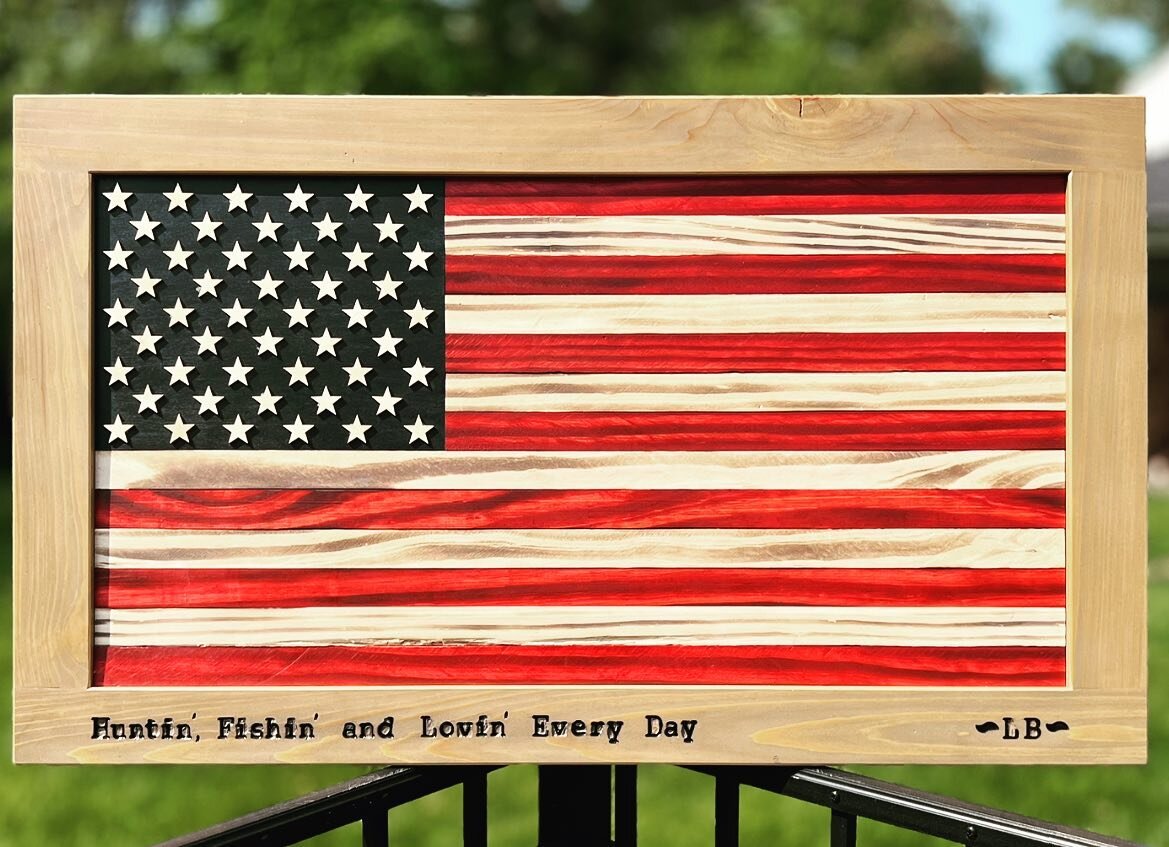 A retirement gift for someone&rsquo;s cabin in the mountains. 🇺🇸🇺🇸🇺🇸 www.shoveltownflag.com