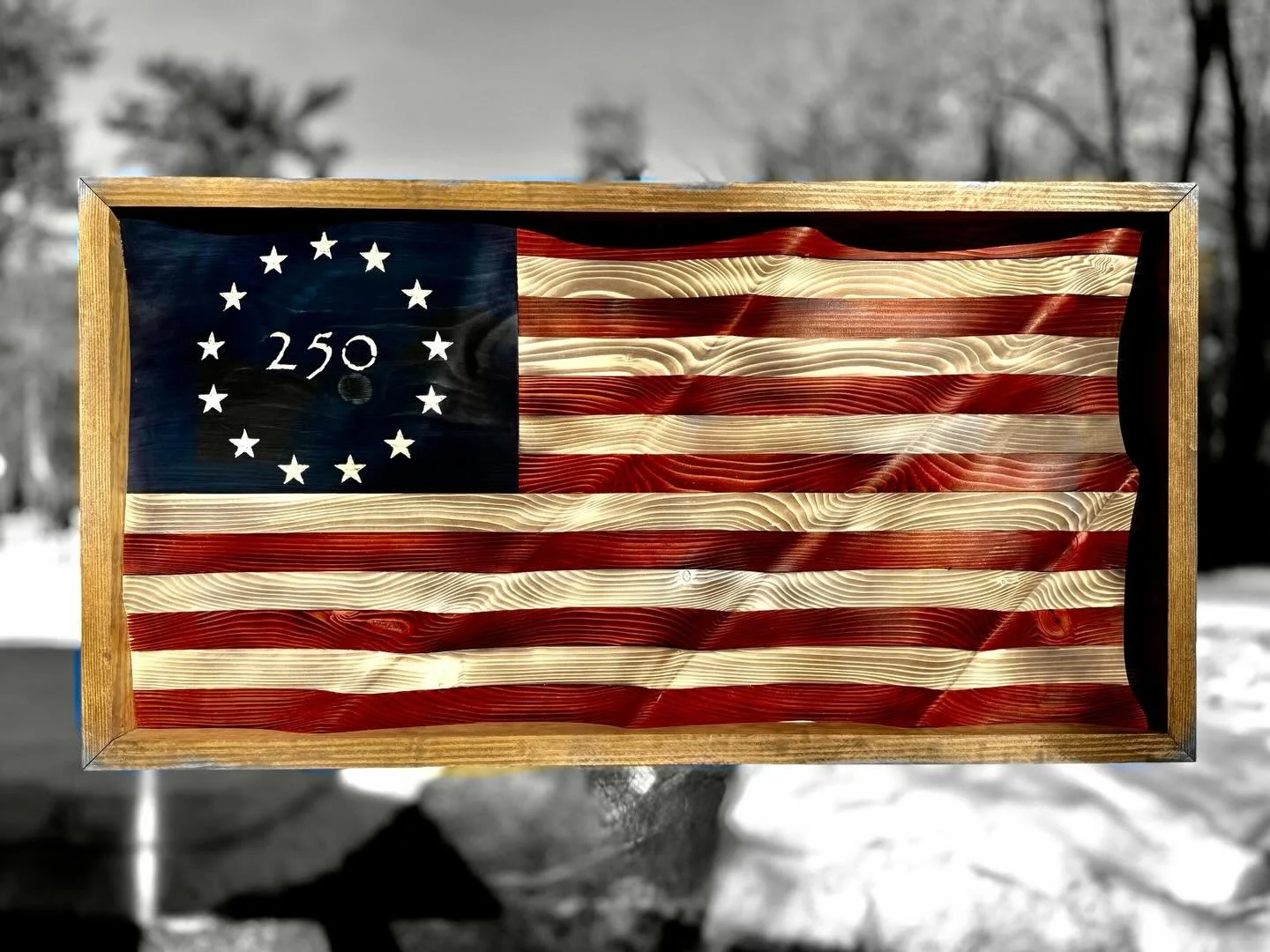 The first 250th wavy flag! 🇺🇸🇺🇸🇺🇸www.shoveltownflag.com