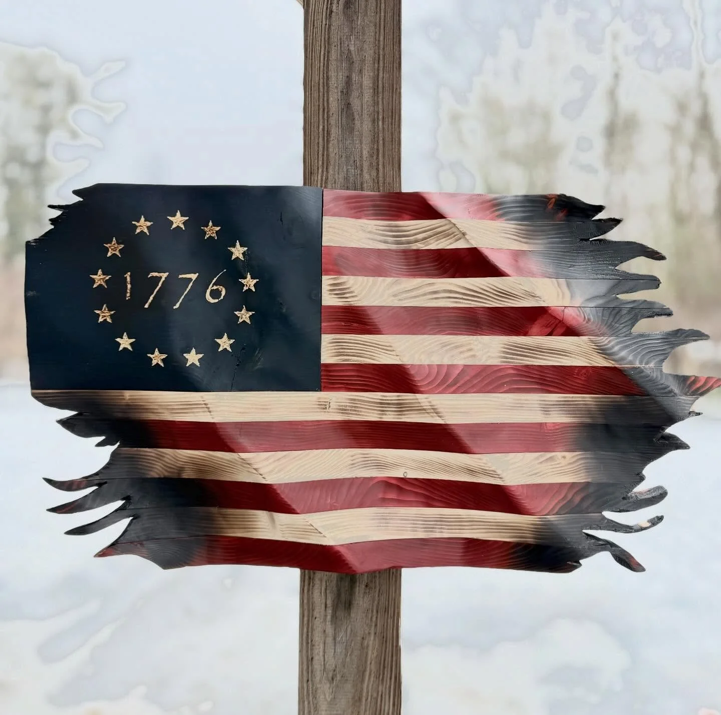 First one of these flags for 2026!  The 250th anniversary flag will be revealed later this week!🇺🇸🇺🇸🇺🇸 www.shoveltownflag.com